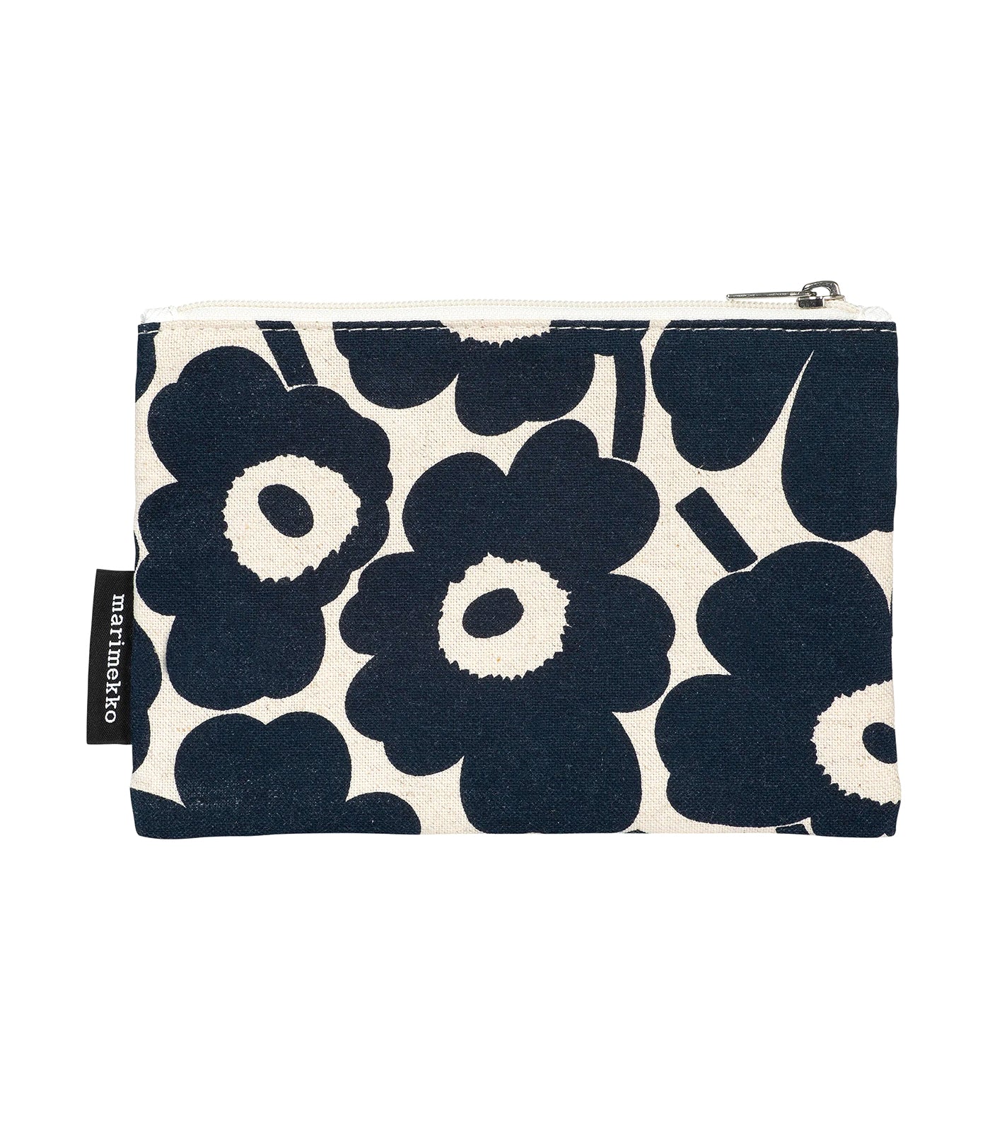 Kaika Mini Unikko Pouch Cotton/Dark Blue
