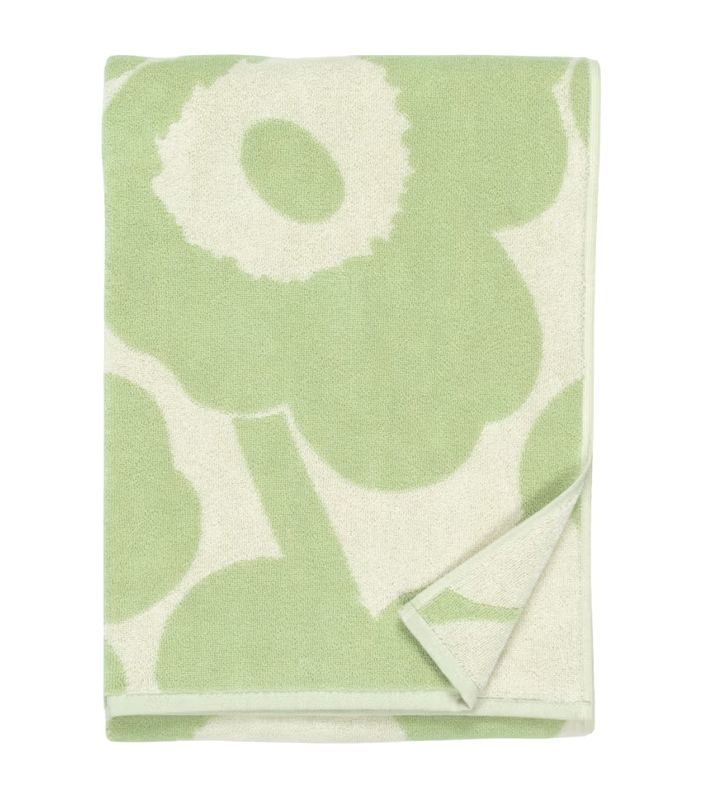 Unikko Towels and Bath Mat Off White/Sage