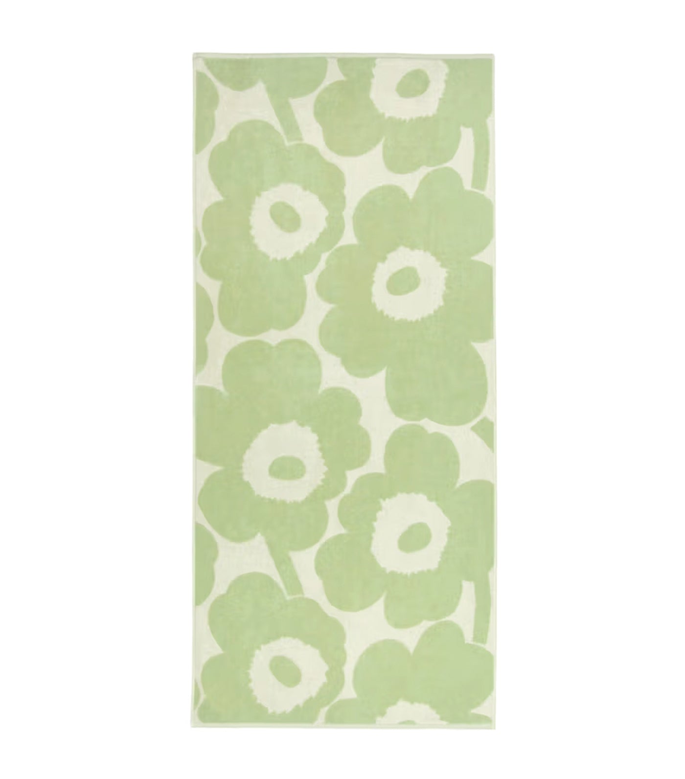 Unikko Towels and Bath Mat Off White/Sage