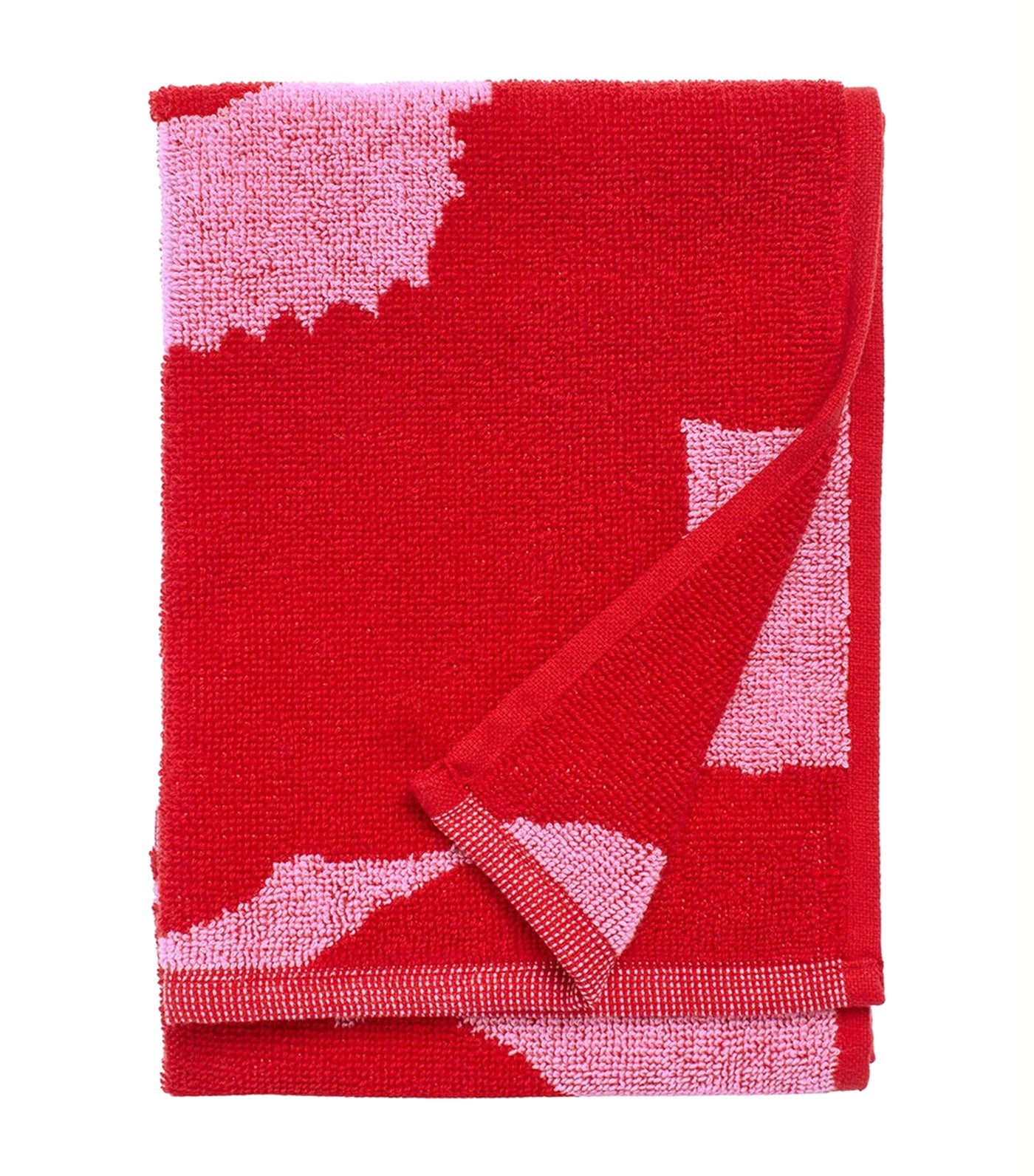 Unikko Towels Pink/Red