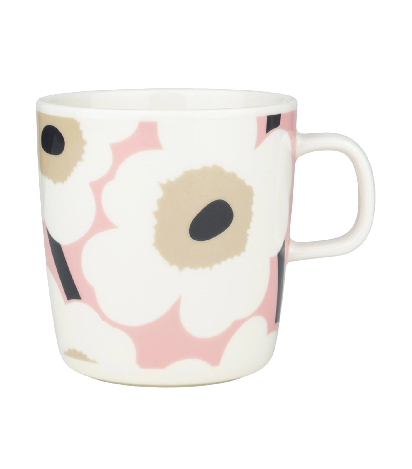 Oiva / Unikko Collection Charcoal, Sand, and Pink