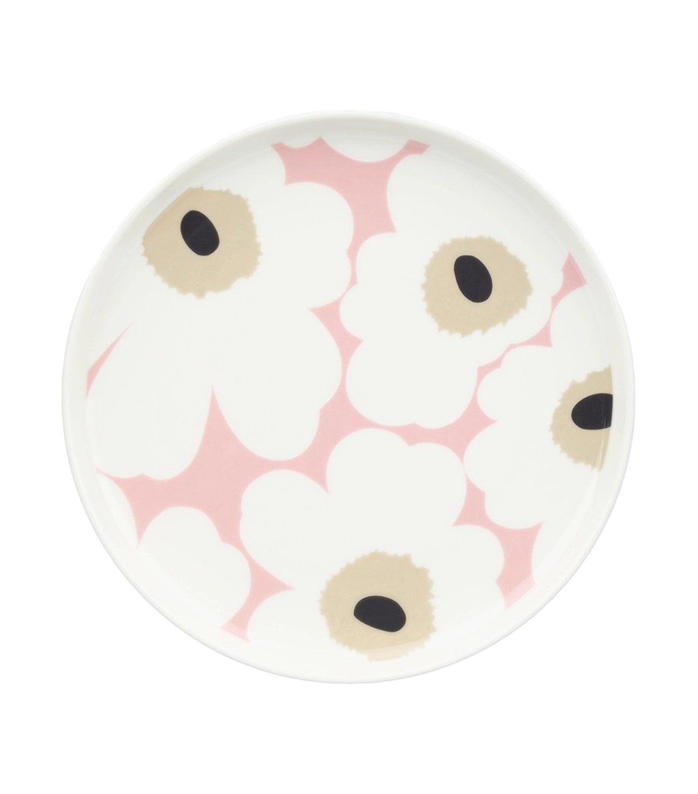 Oiva / Unikko Collection Charcoal, Sand, and Pink