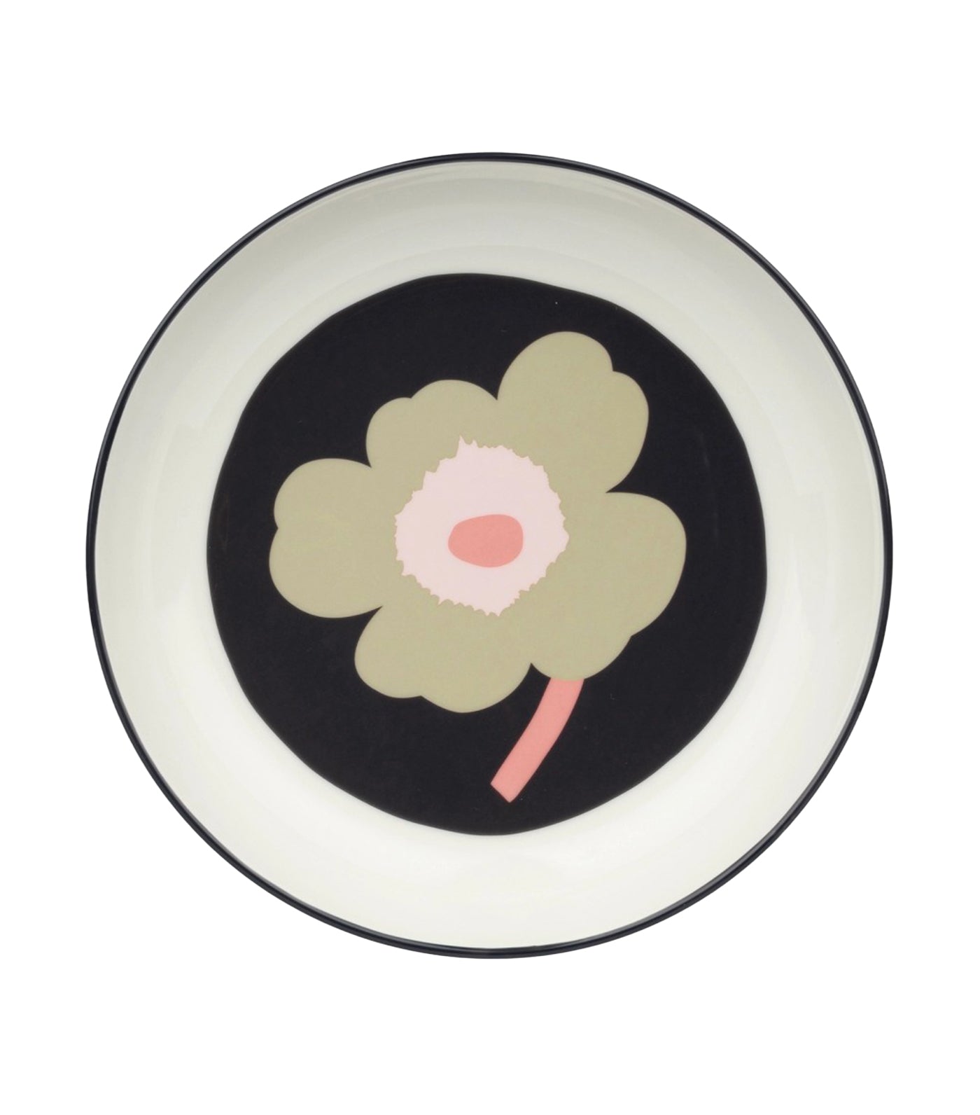 Oiva / Unikko Collection Charcoal, Sand, and Pink