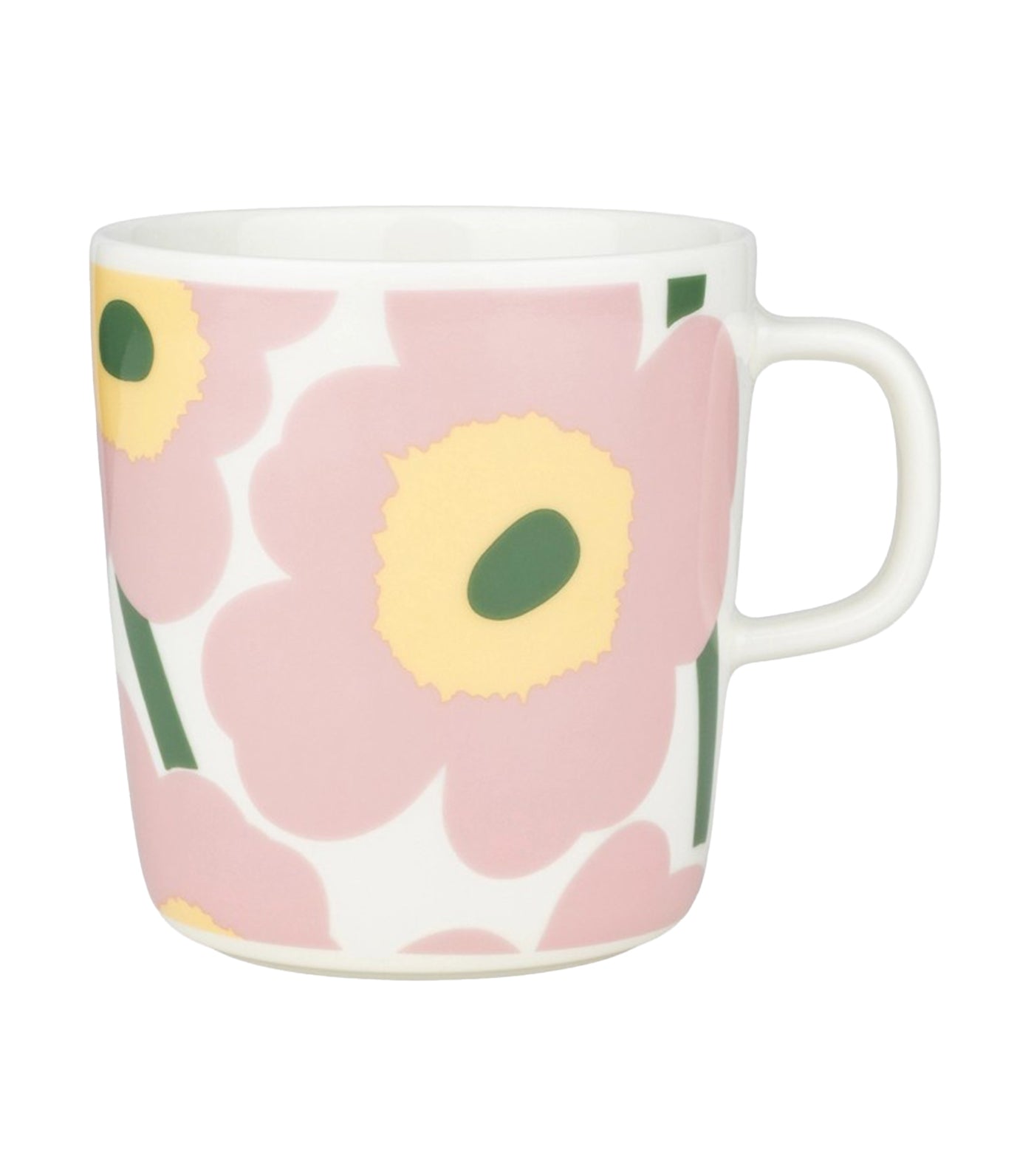 Oiva / Unikko White, Pink, Light Yellow, and Green