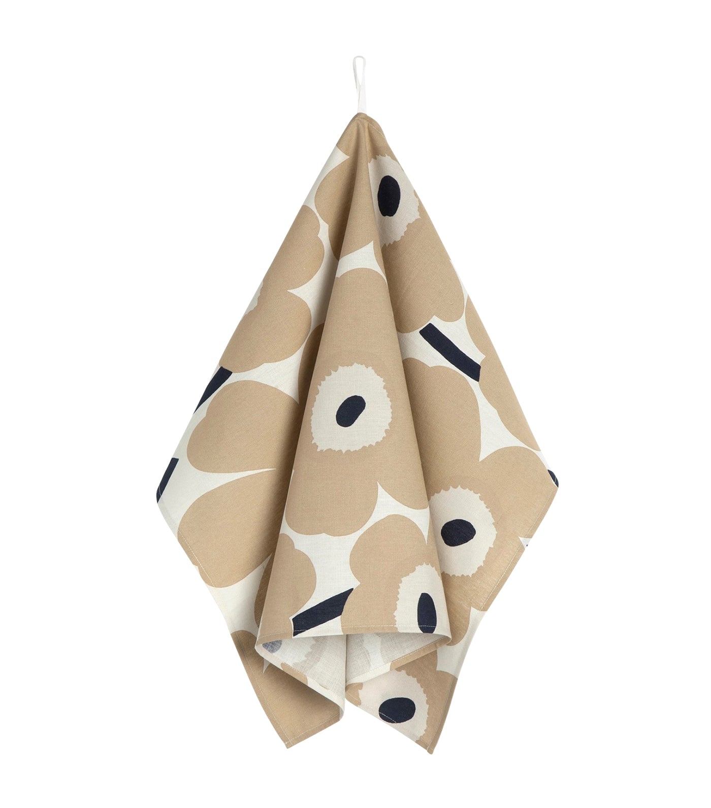 Marimekko Pieni Unikko Kitchen Towel Set of 2 Off White/Beige/Dark Blue