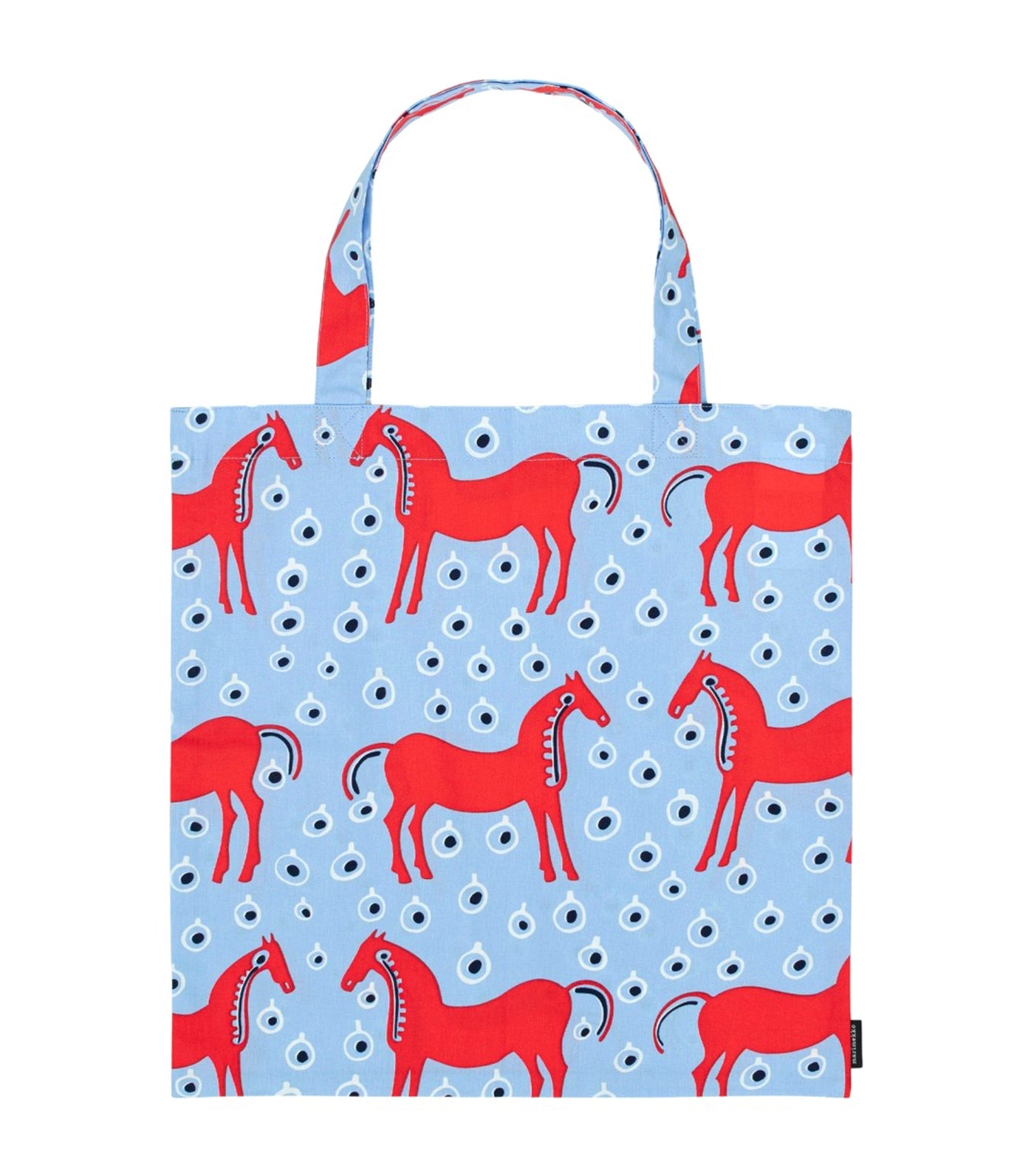 Marimekko Musta Tamma Bag Light Blue/Red/Black