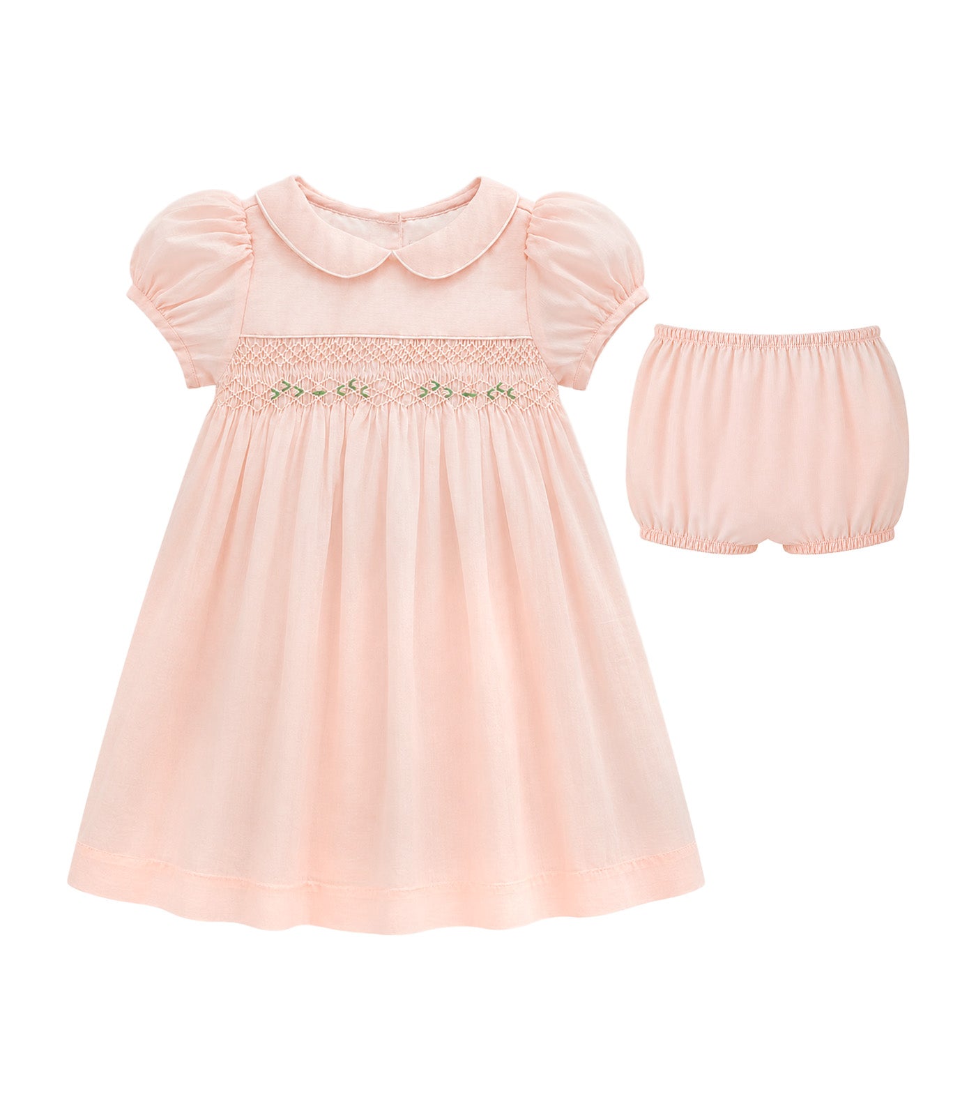 Sarina Baby Girls Smocked Dress Peach