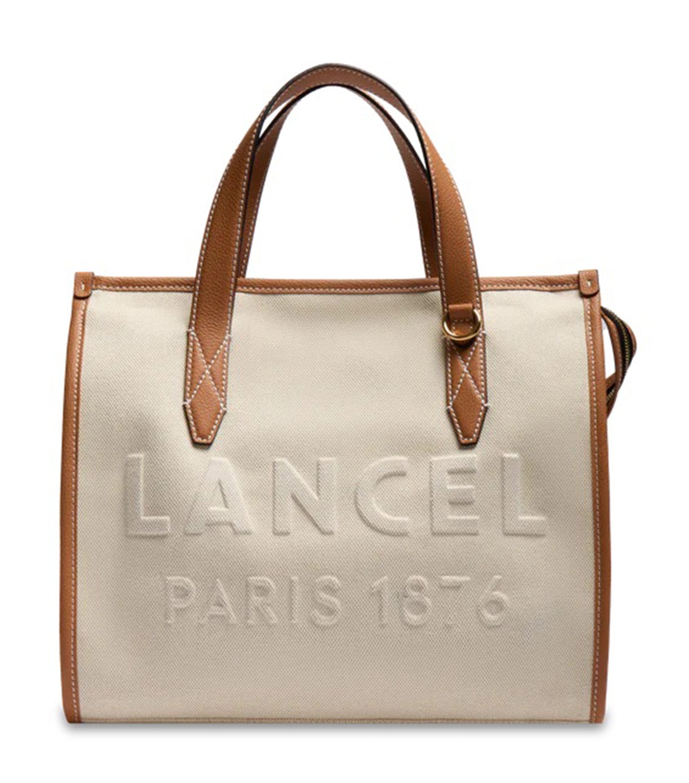 Jour De Lancel M Zip Tote Bag Natur/Camel