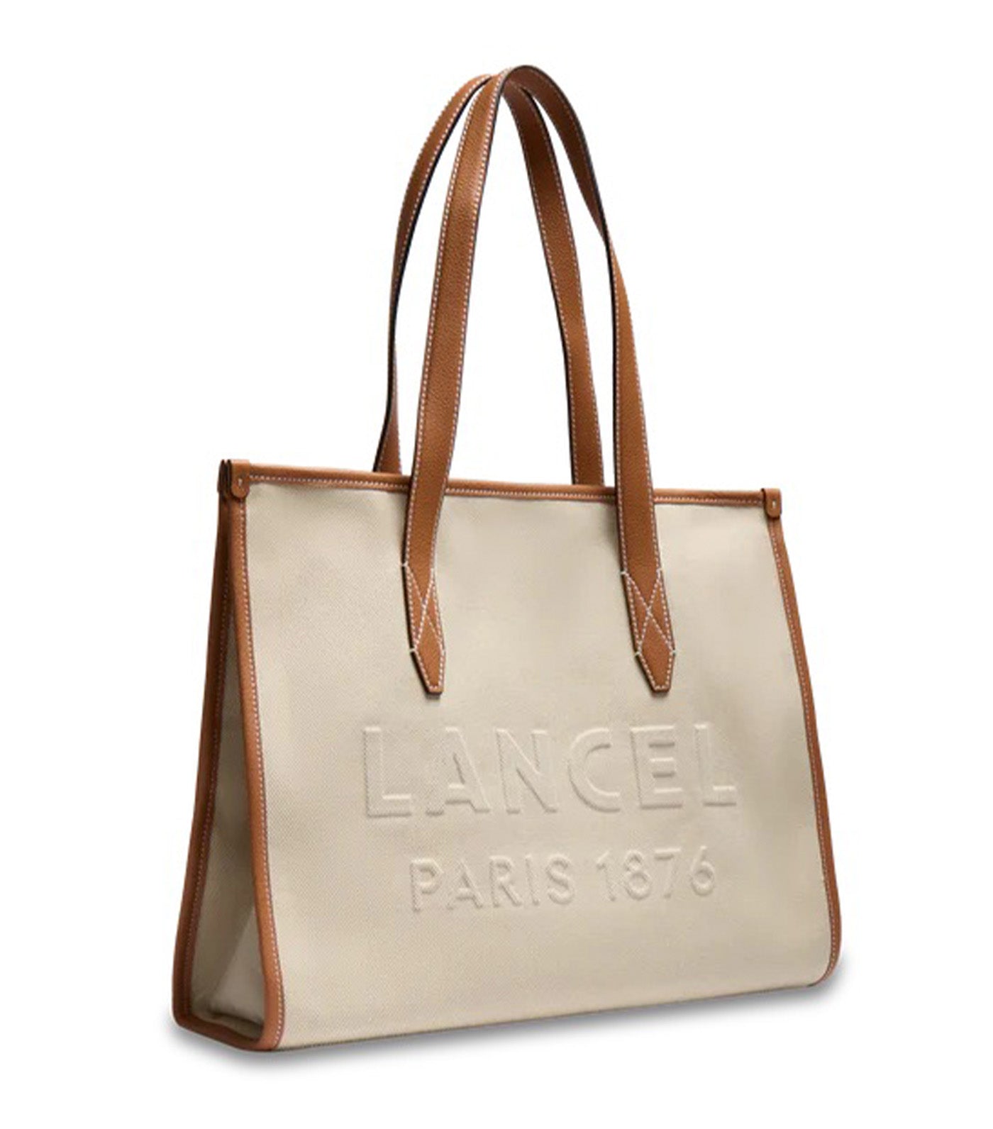 Jour De Lancel L Zip Tote Bag Y5 Natur/Camel