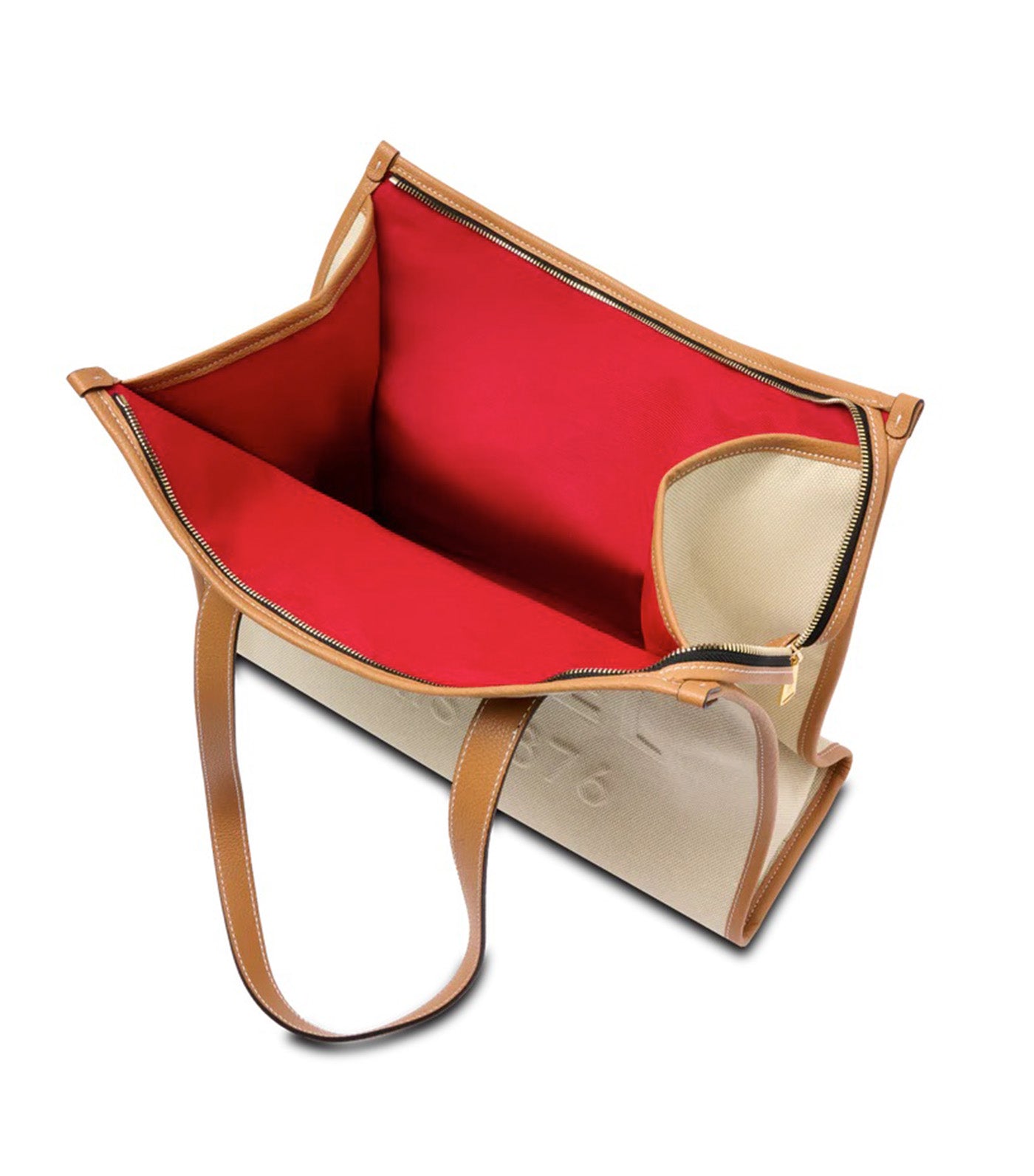 Jour De Lancel L Zip Tote Bag Y5 Natur/Camel