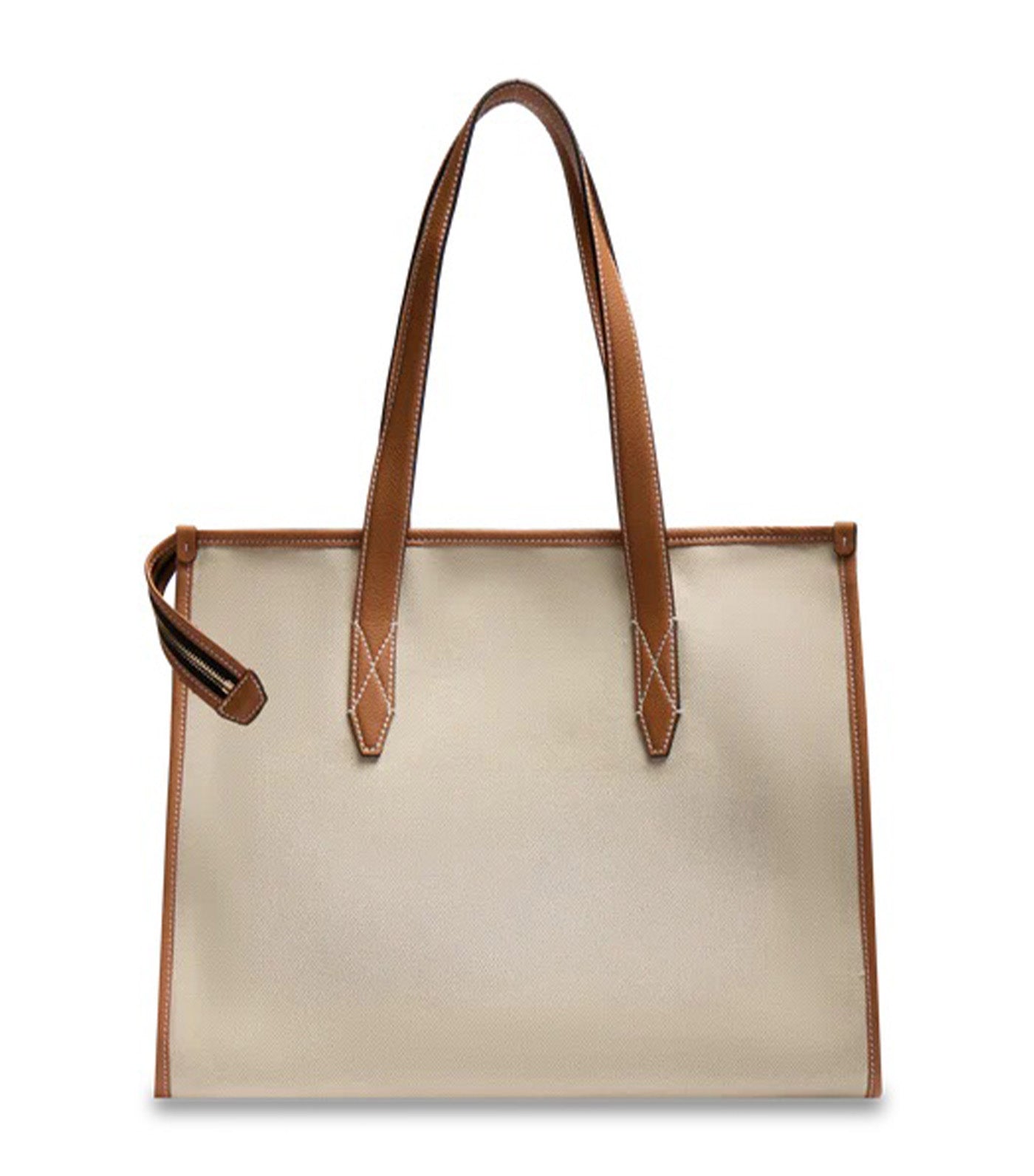 Jour De Lancel L Zip Tote Bag Y5 Natur/Camel