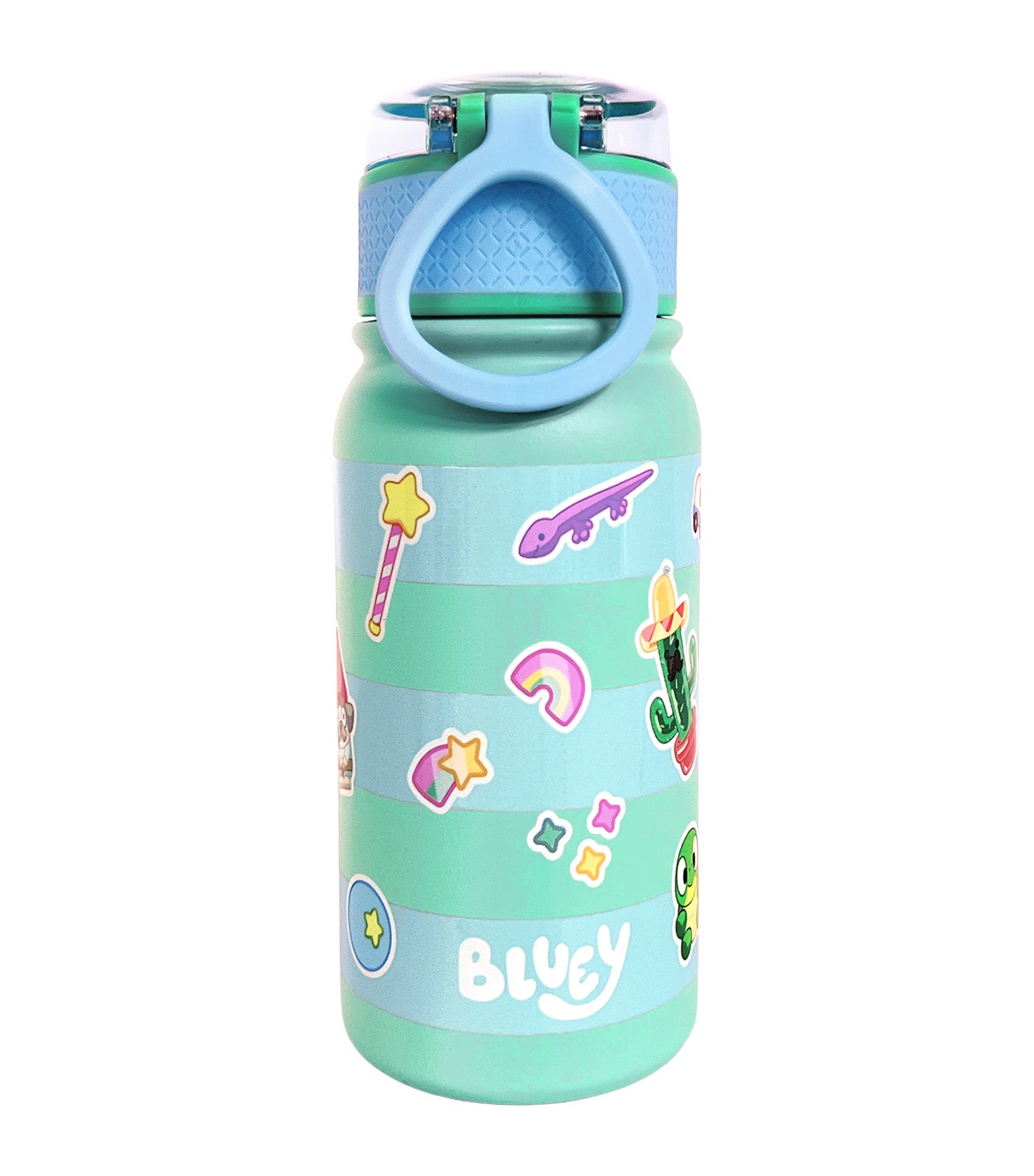 Totsafe Bluey Sticker Collage Pop-up Spout Insulated Bottle 400ml Multi 