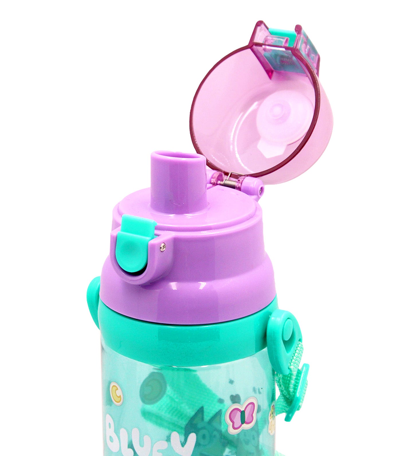 Totsafe Bluey Plastic Water Bottle with Strap 500ml Bluey Bingo Muffin