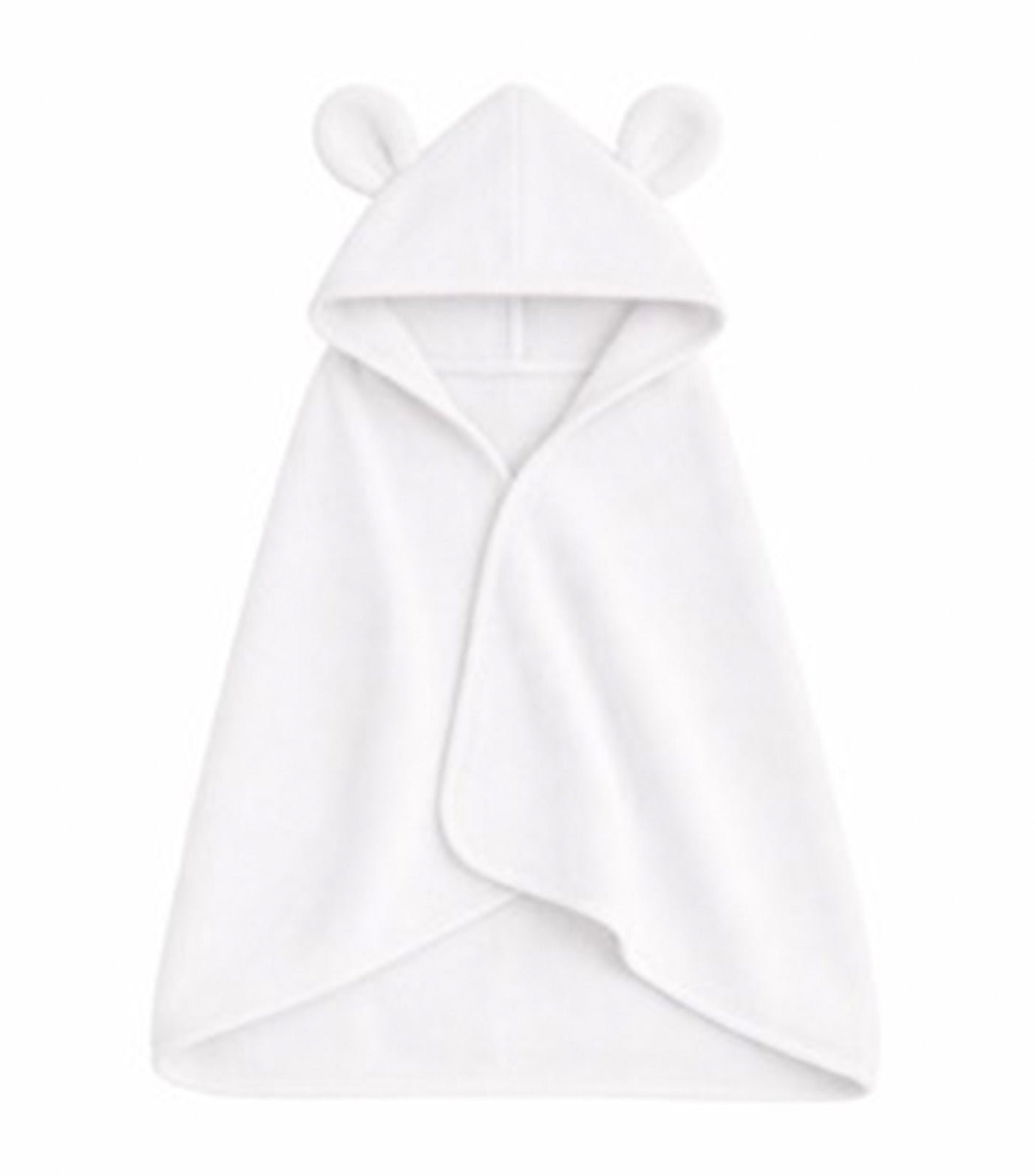 Kalma Bamboo Terry Hooded Towel White