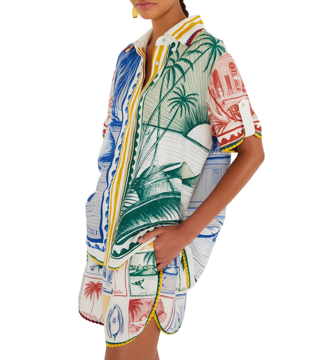Brasil Vintage Shorts Off-White Multi