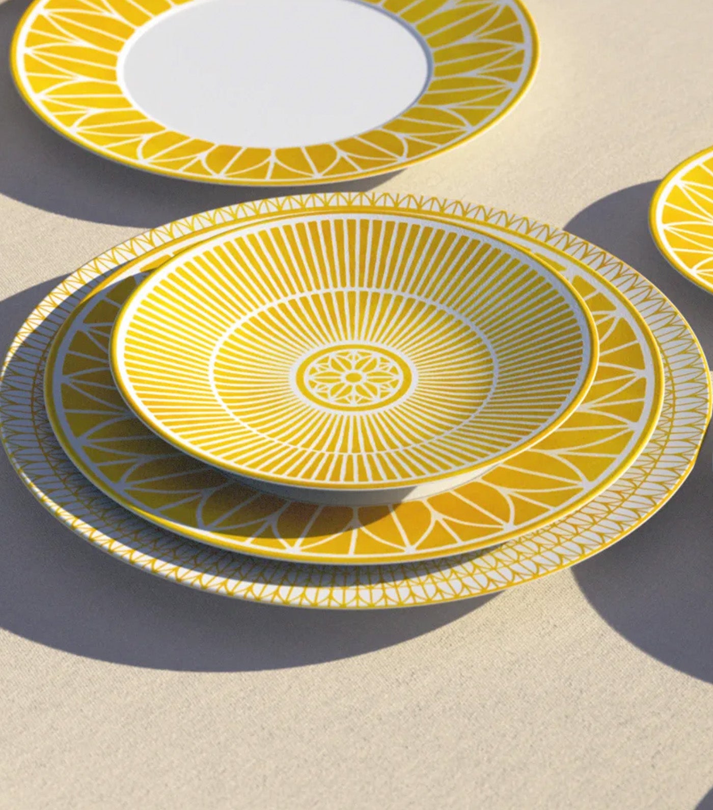 Malmaison Riviera Porcelain Underplate Yellow