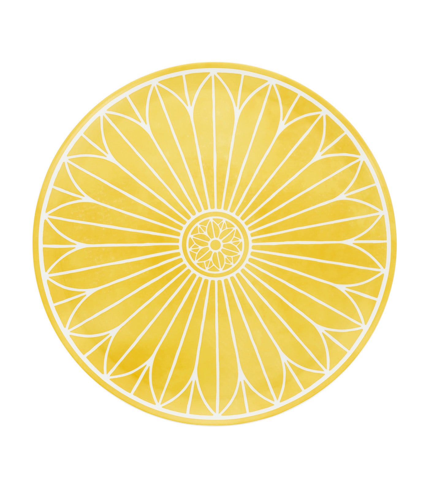 Malmaison Riviera Porcelain Cake Stand Yellow