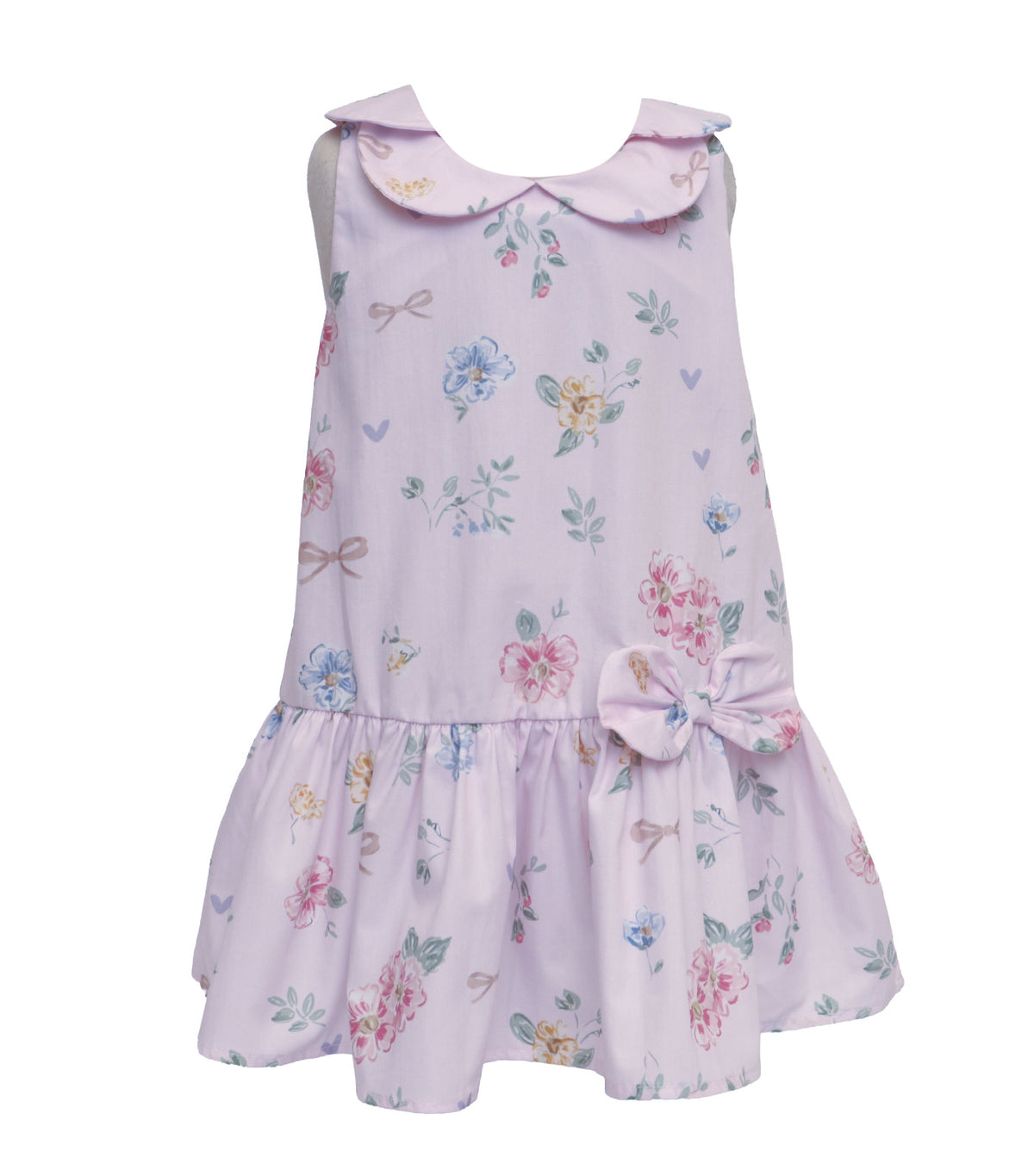 Floral Sleeveless Dress Pink