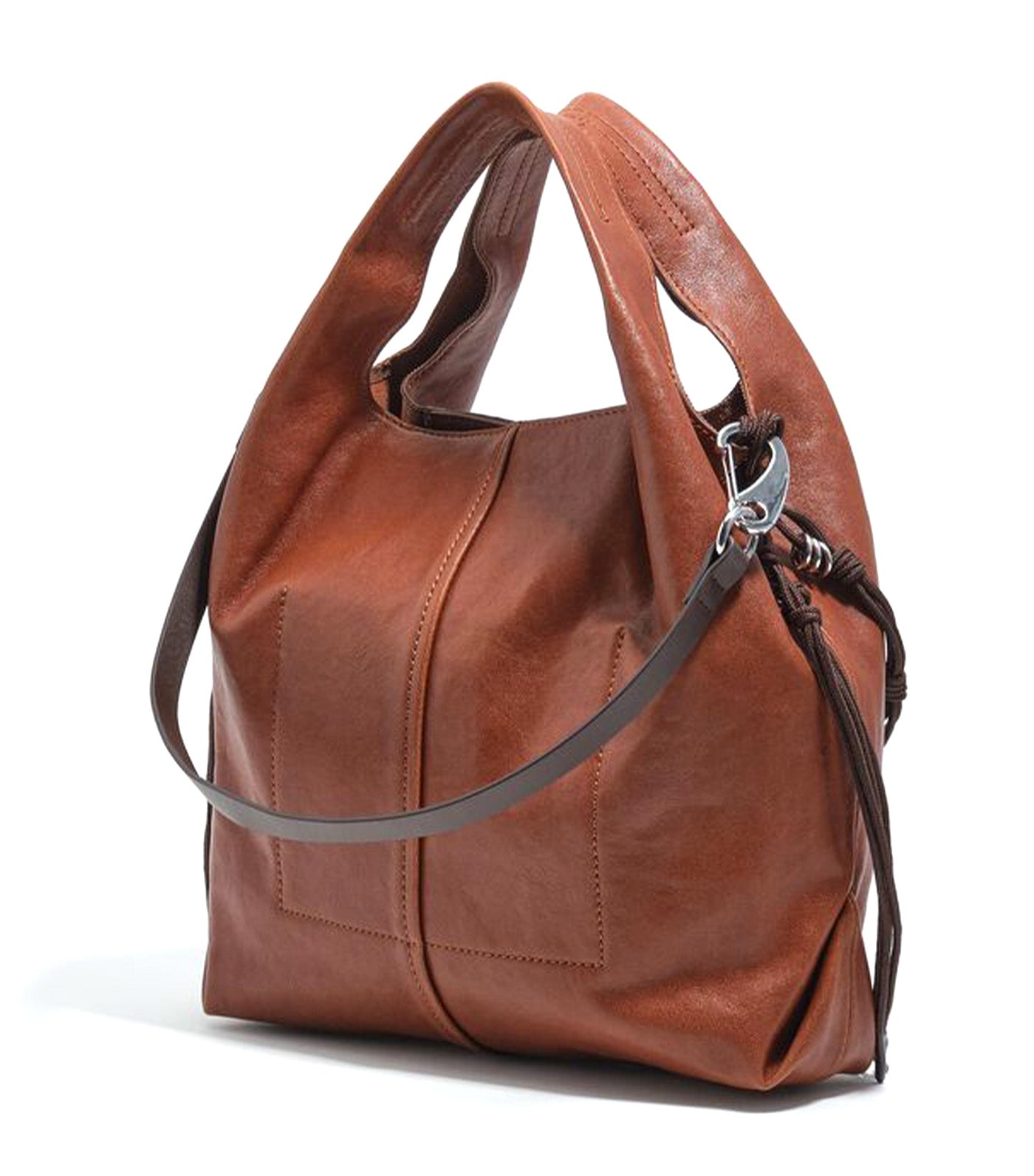 Medium Leather Paper Bag