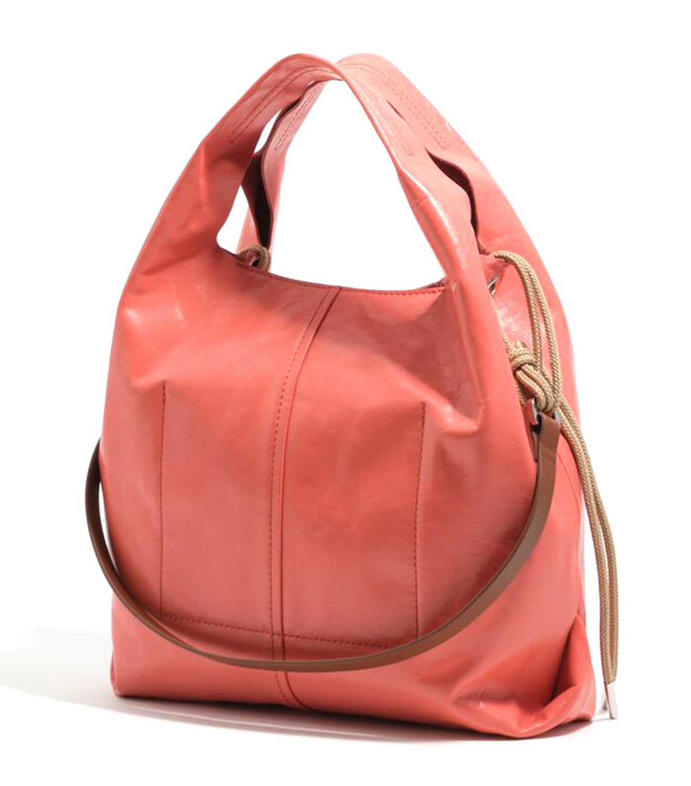 Medium Leather Paper Bag