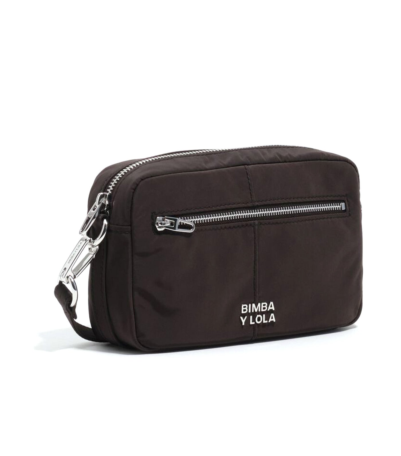 Mini Nylon Shoulder Bag Charcoal