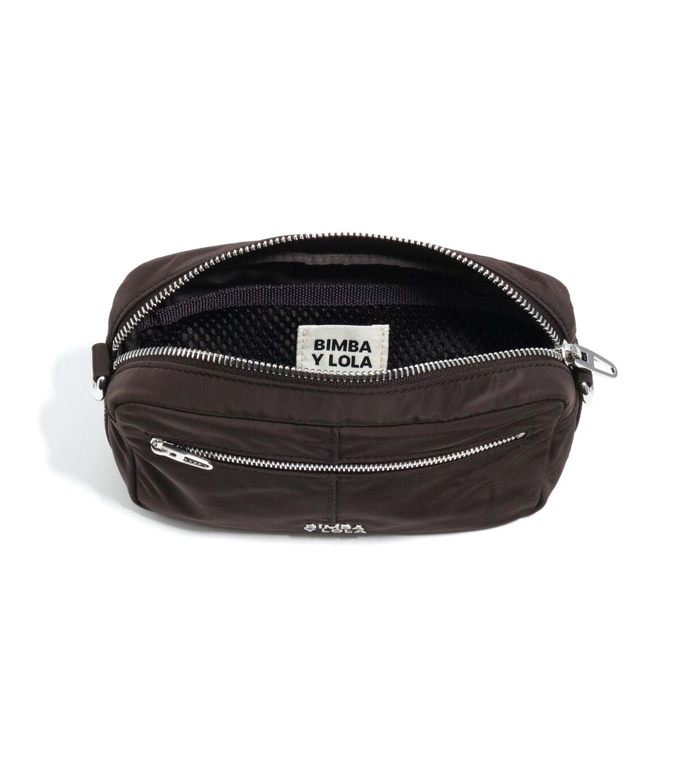 Mini Nylon Shoulder Bag Charcoal