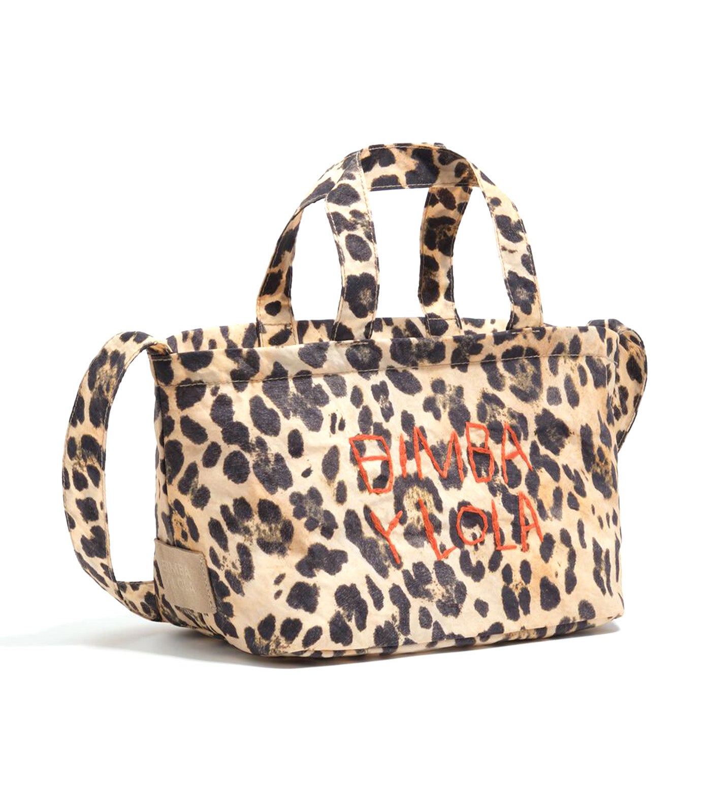 Nylon Mini Bag Natural Leopard