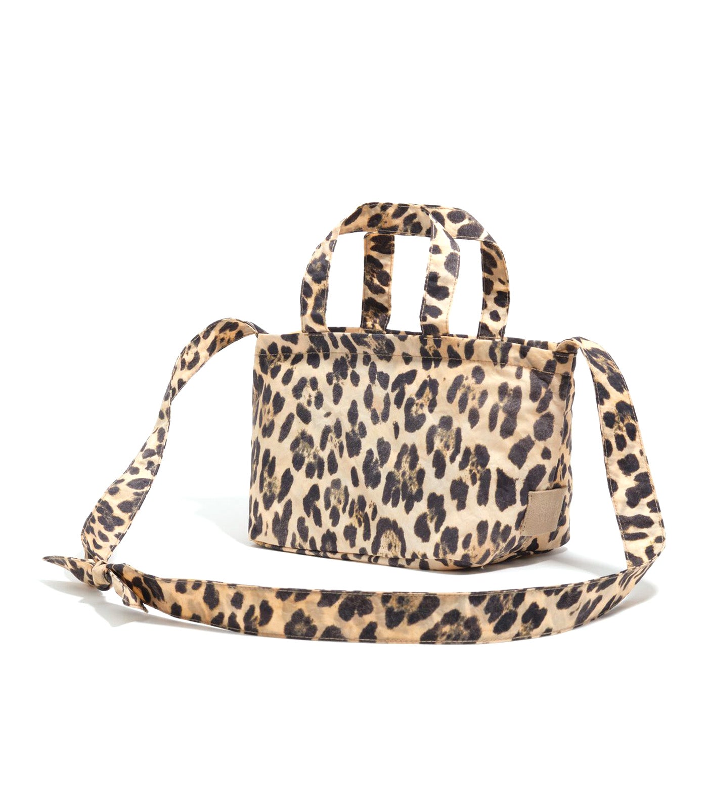 Nylon Mini Bag Natural Leopard