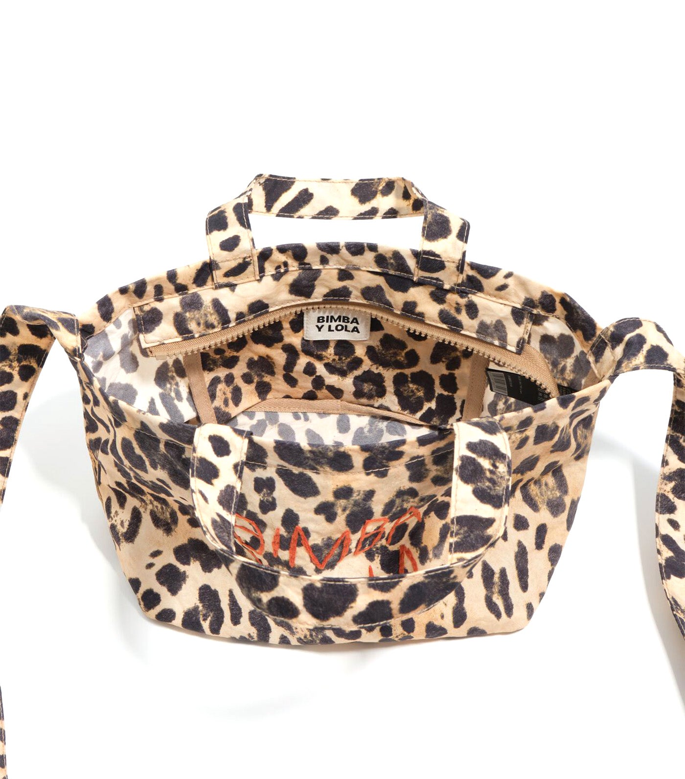 Nylon Mini Bag Natural Leopard