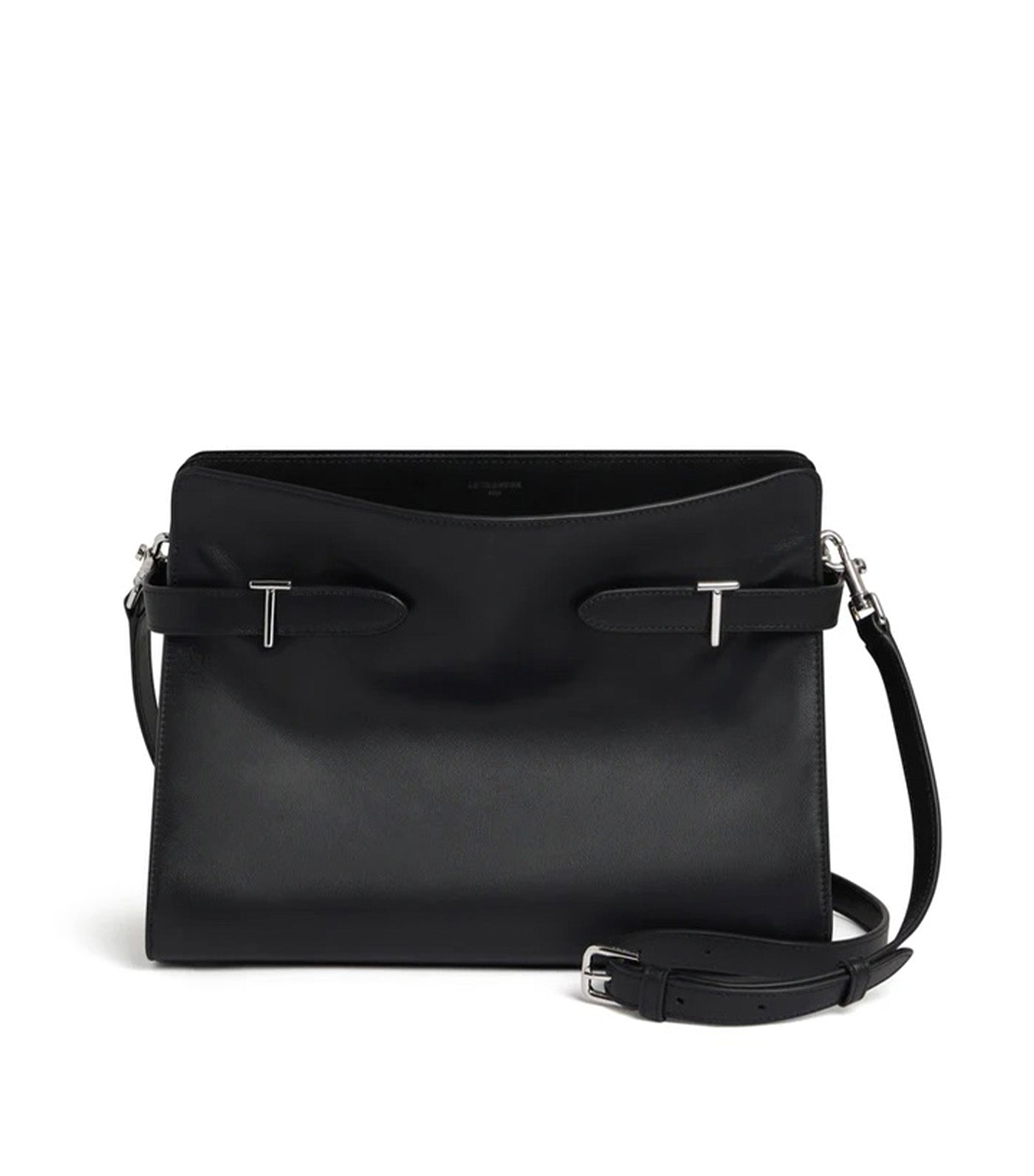Emie Large Shoulder Bag in Smooth Leather and Nubuck