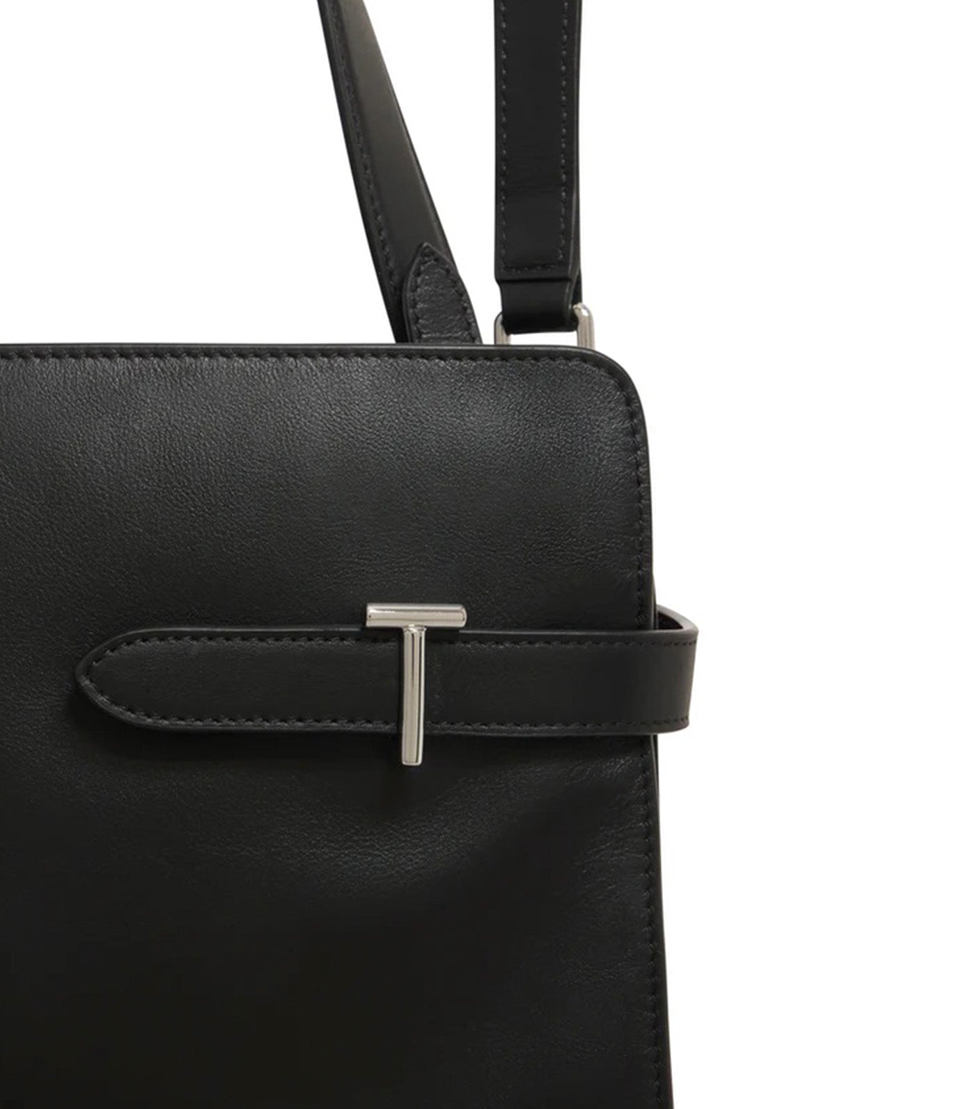 Emie Large Shoulder Bag in Smooth Leather and Nubuck