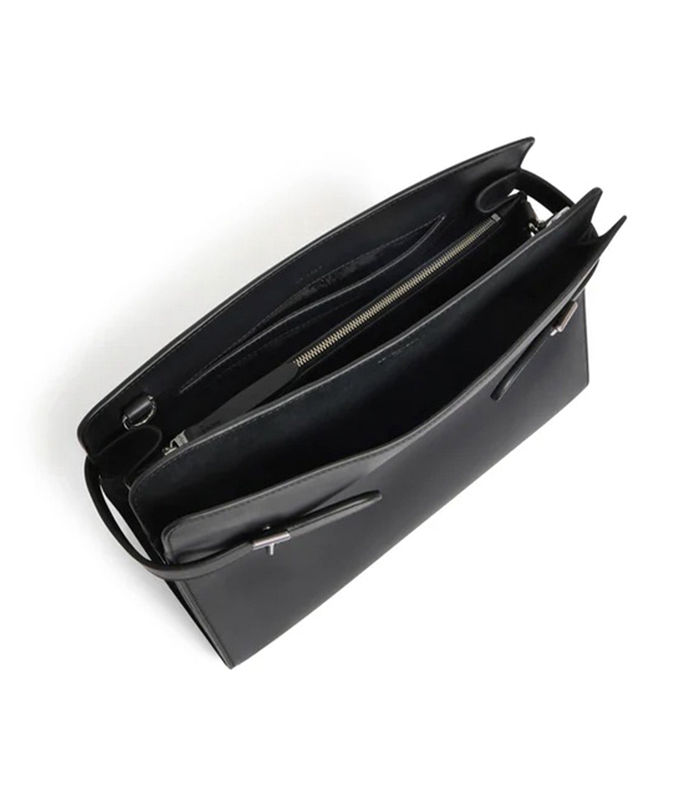 Emie Large Shoulder Bag in Smooth Leather and Nubuck