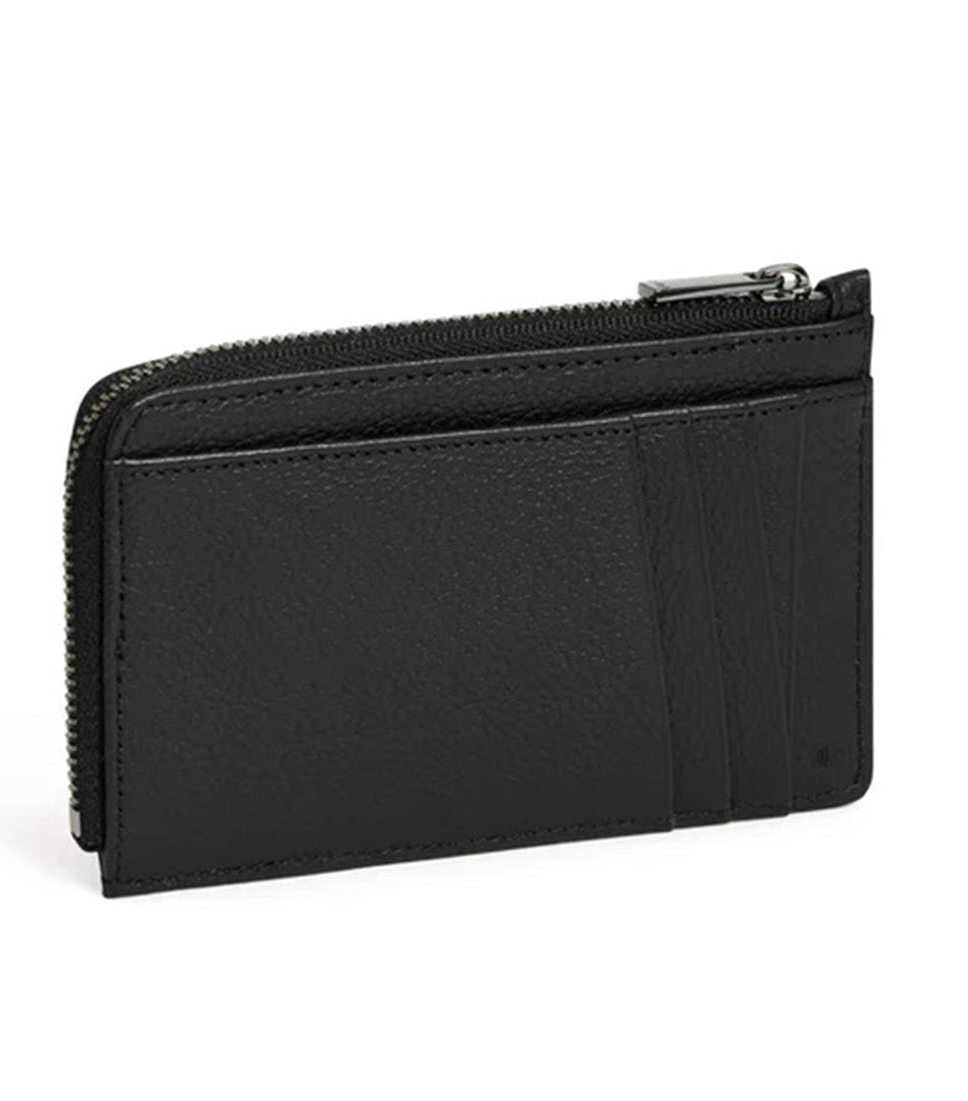 Emilie Zipped Card Holder in Grain Leather
