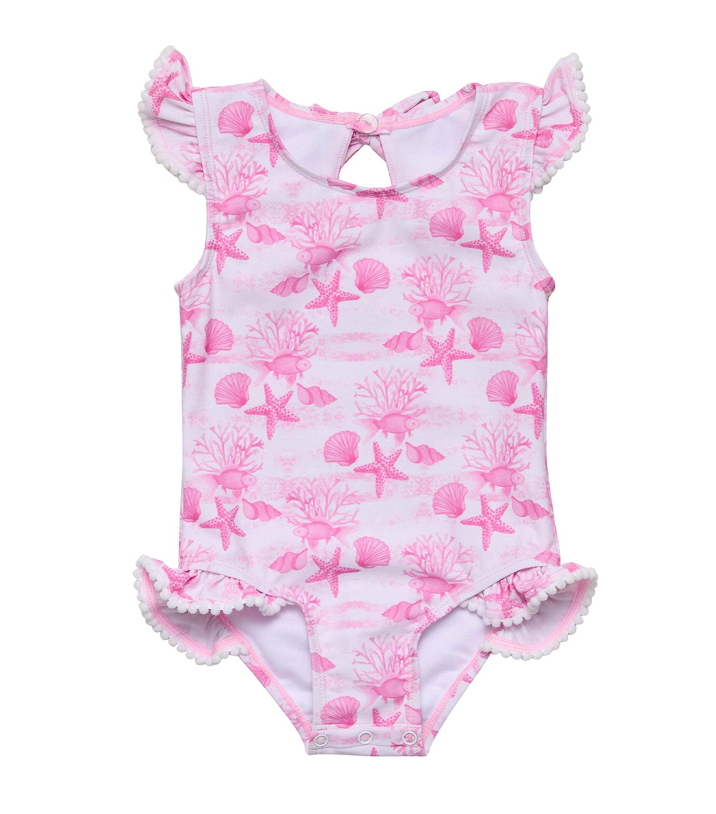 Lagoon Frill Swimsuit Pink