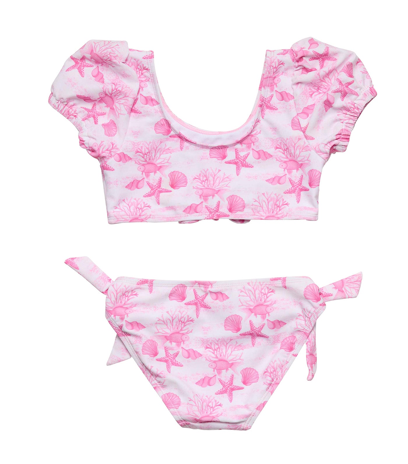Lagoon Puff Sleeve Bikini Pink