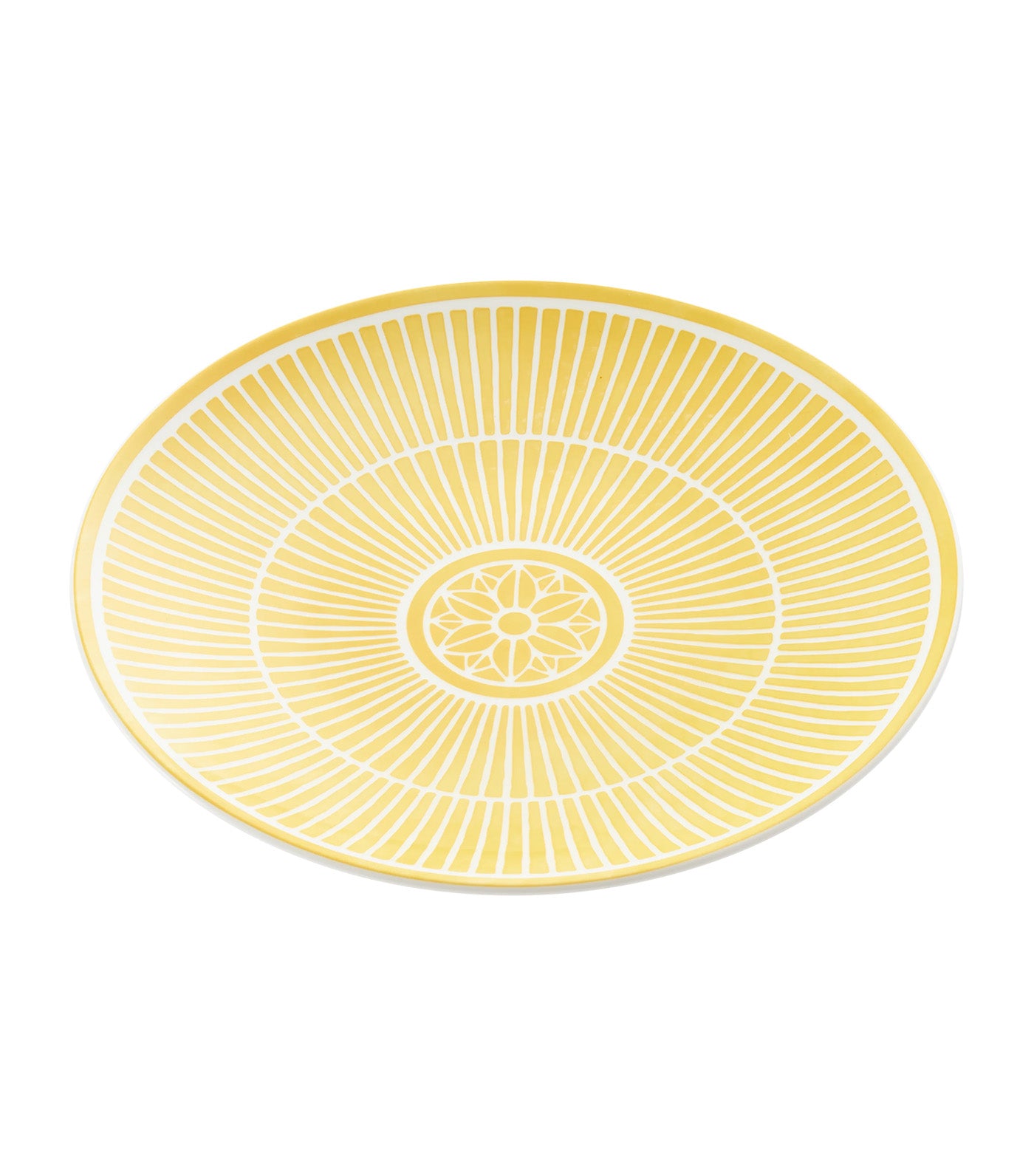 Malmaison Riviera Porcelain Dessert Plate Yellow