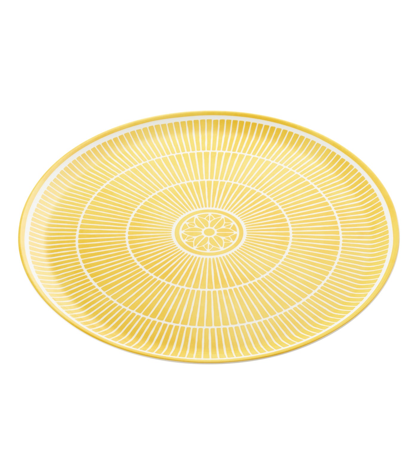 Malmaison Riviera Porcelain Pie Dish Yellow