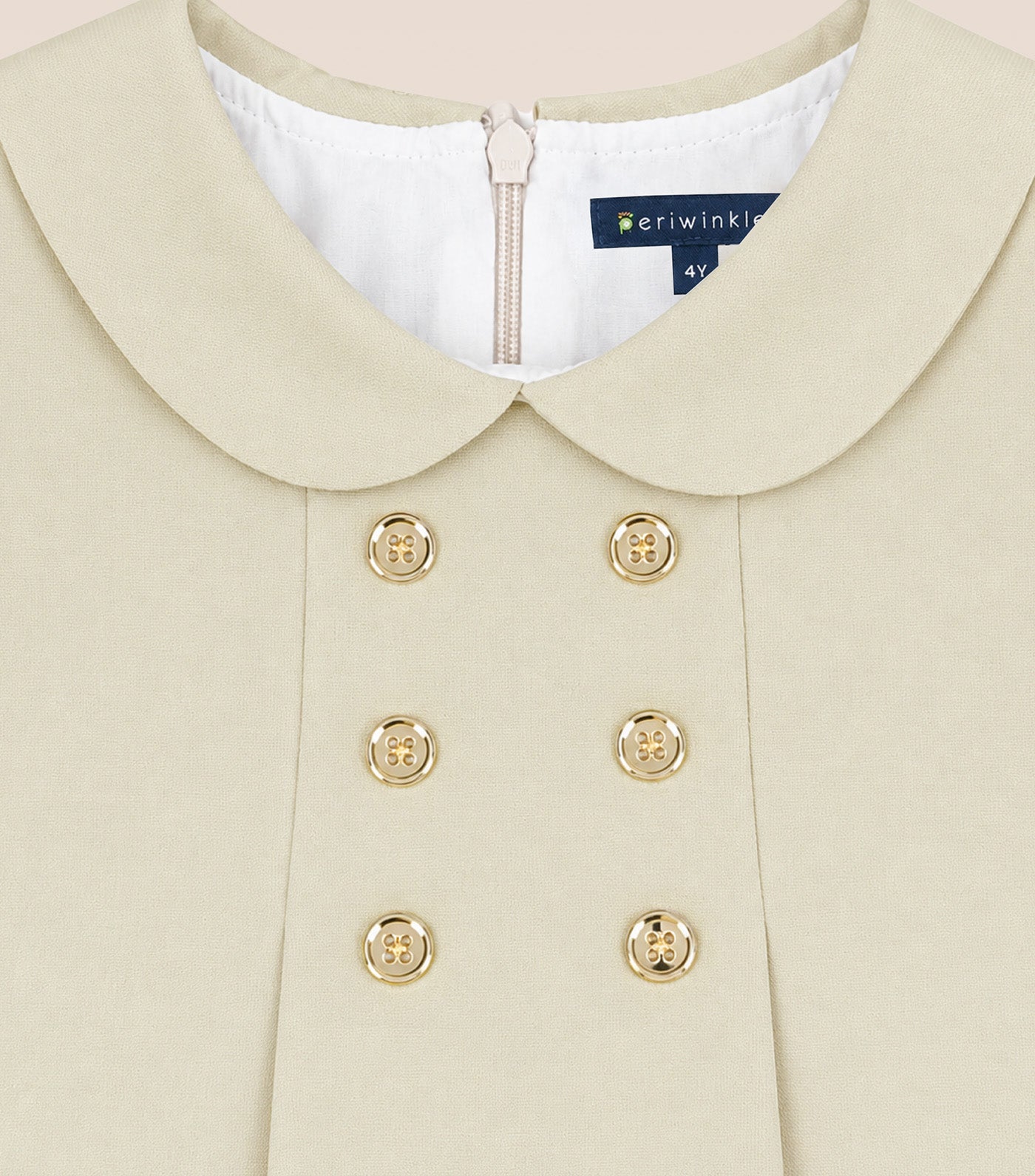 Amari Girls Shift Dress Tan