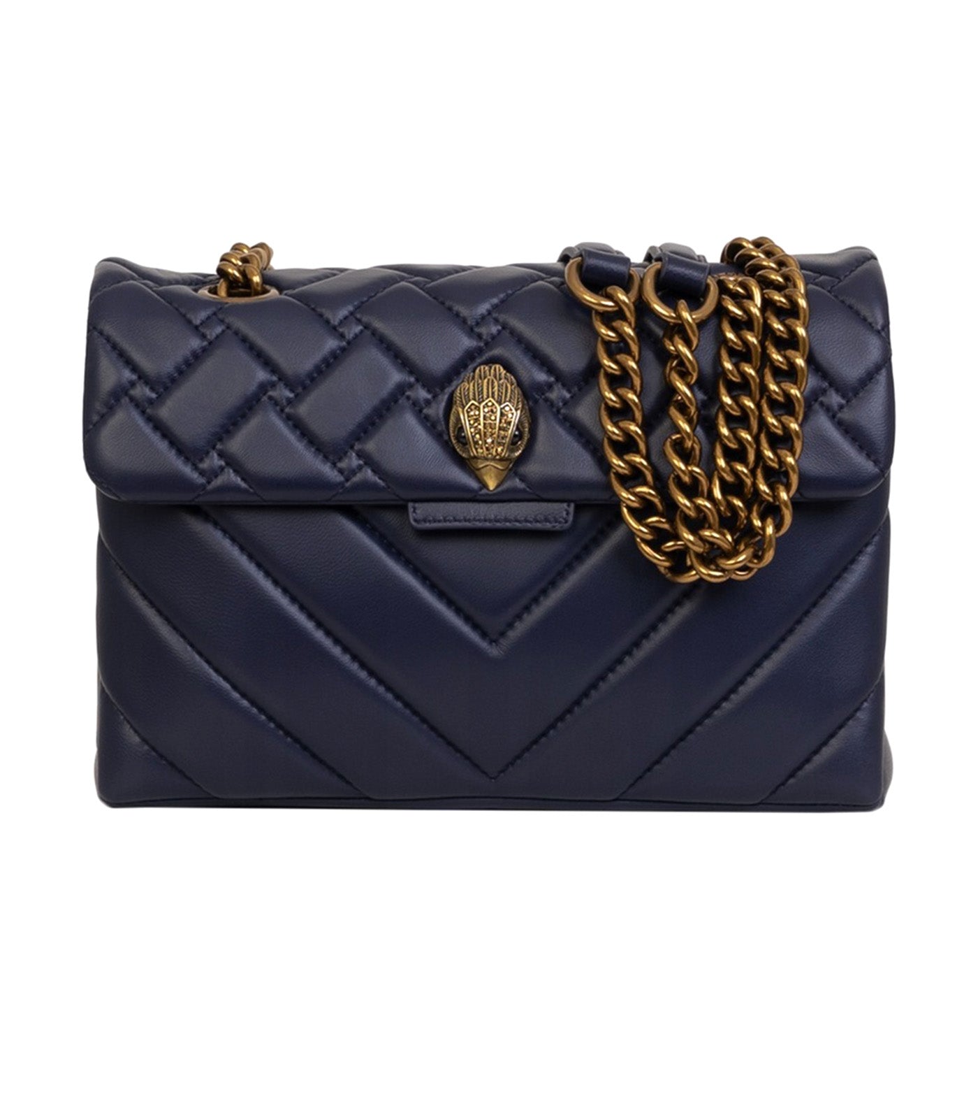 Leather Kensington Bag Navy