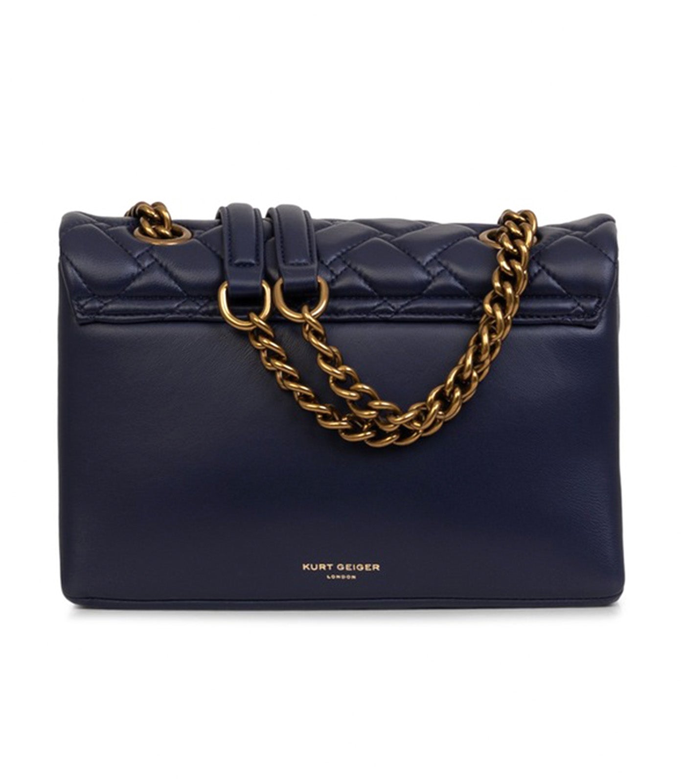 Leather Kensington Bag Navy