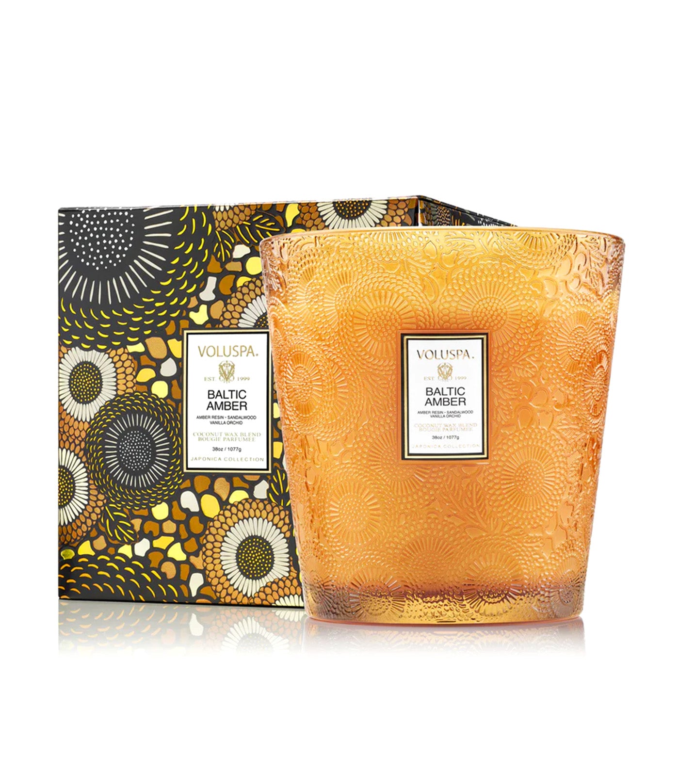 Baltic Amber 3 Wick Hearth Candle