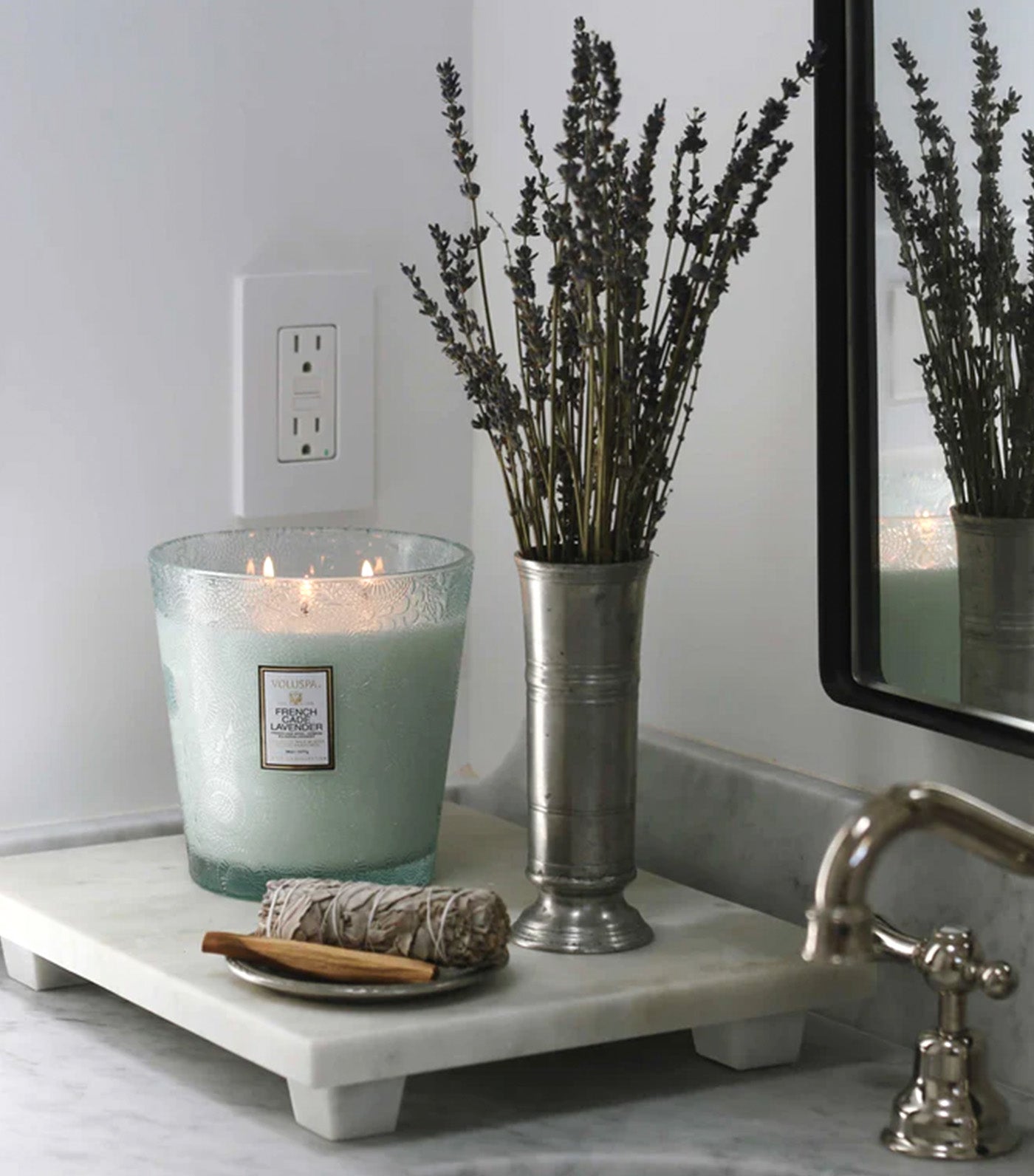 French Cade Lavender 3 Wick Hearth Candle