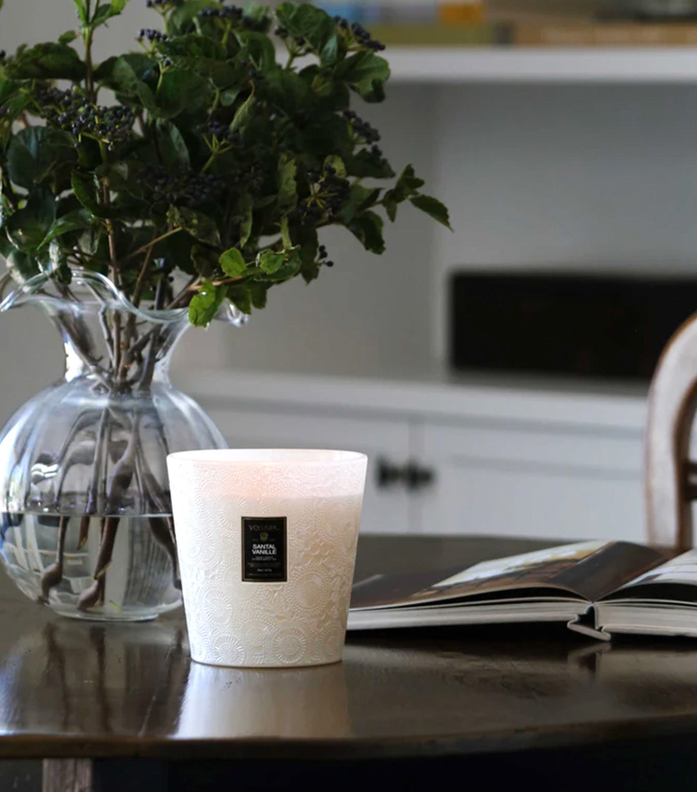 Santal Vanille 3 Wich Hearth Candle