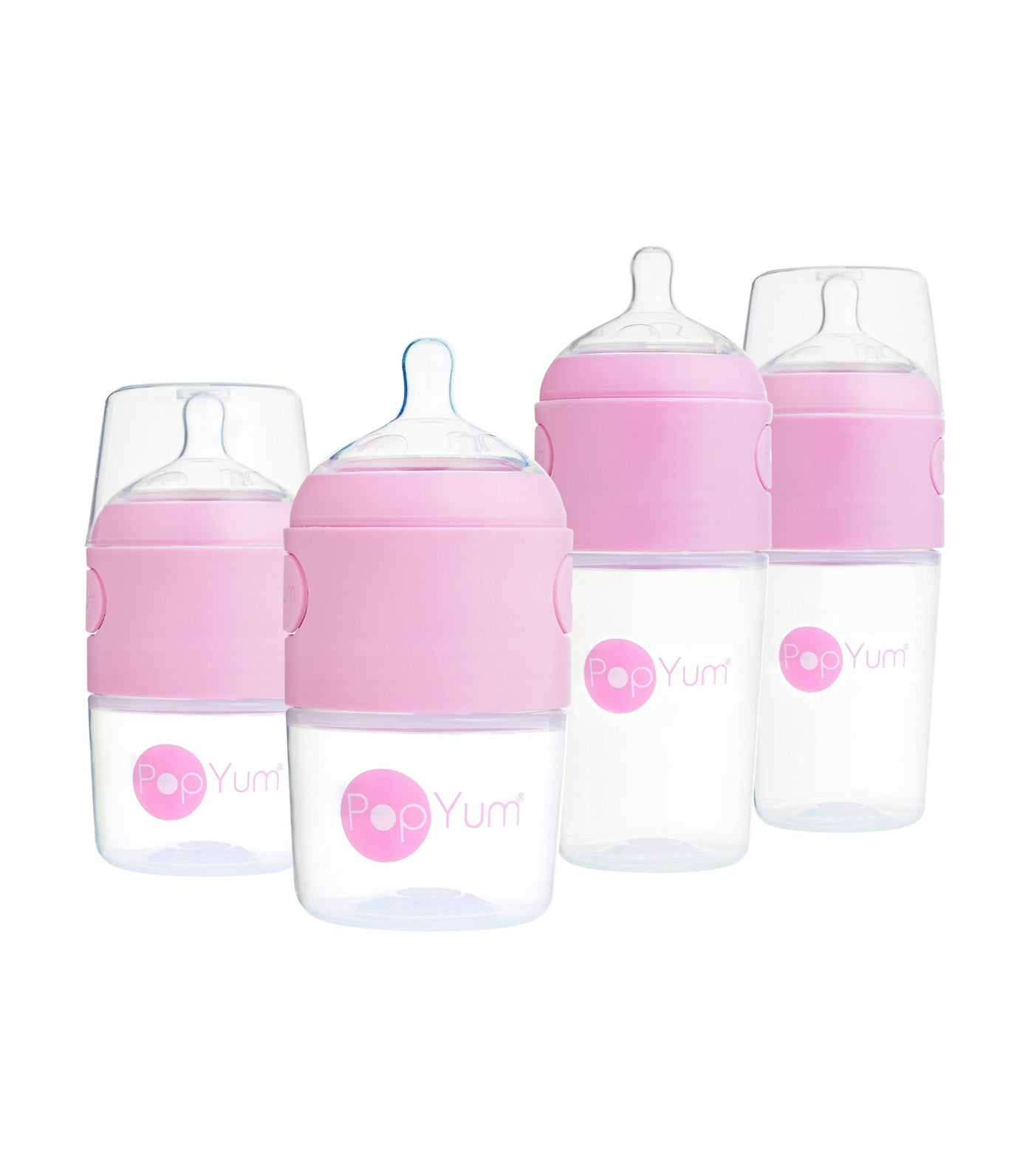 Baby Bottle Starter Set, 4-pack, Pink