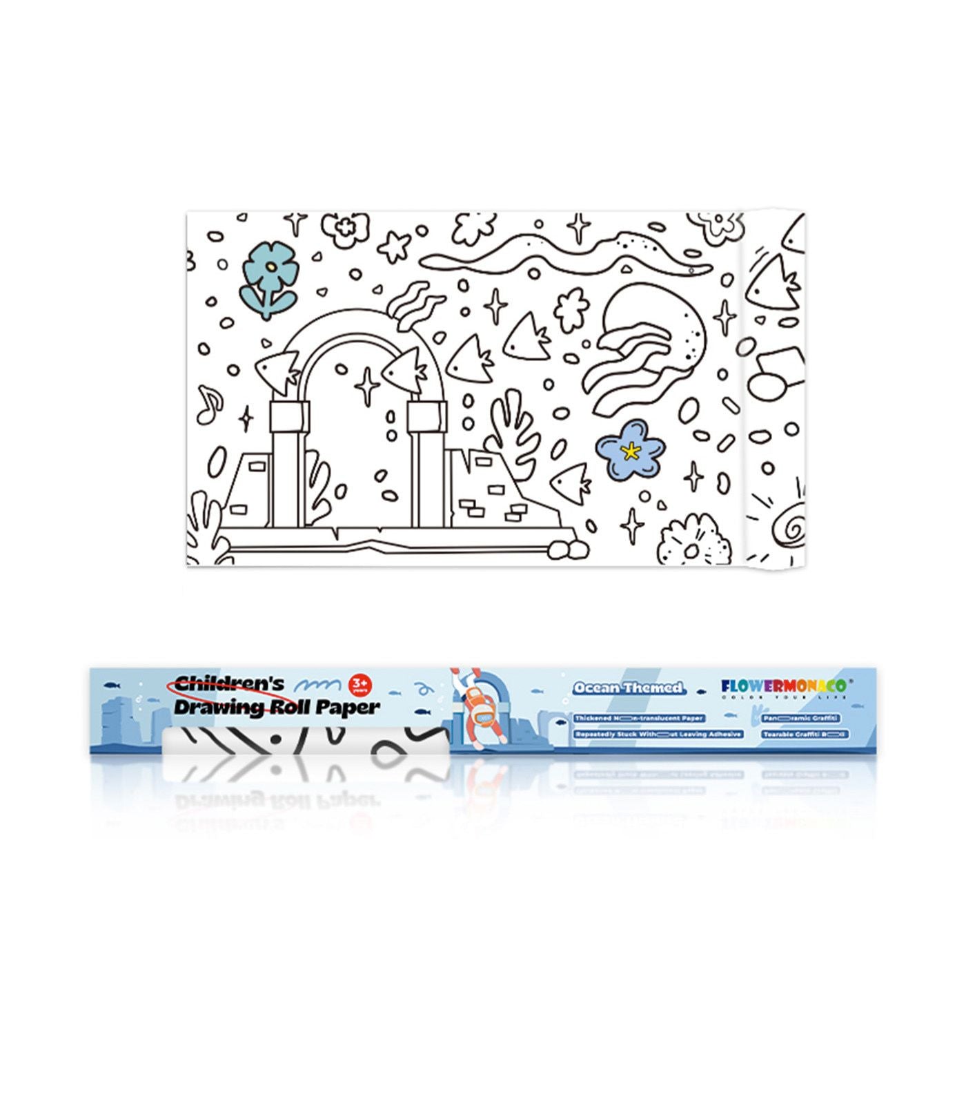 Children's Drawing Roll Paper - Ocean