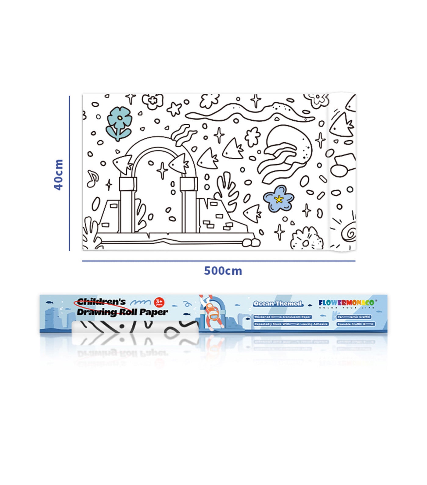 Children's Drawing Roll Paper - Ocean