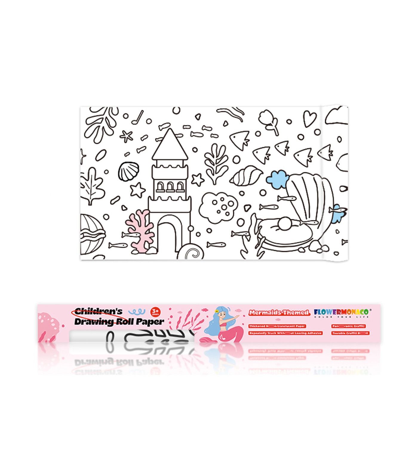 Children's Drawing Roll Paper - Mermaids