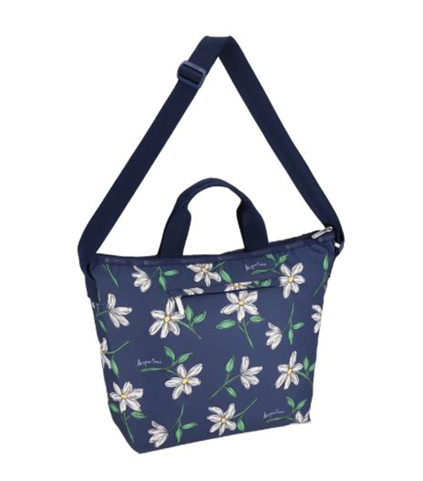Deluxe Easy Carry Tote Floral Blooms Navy