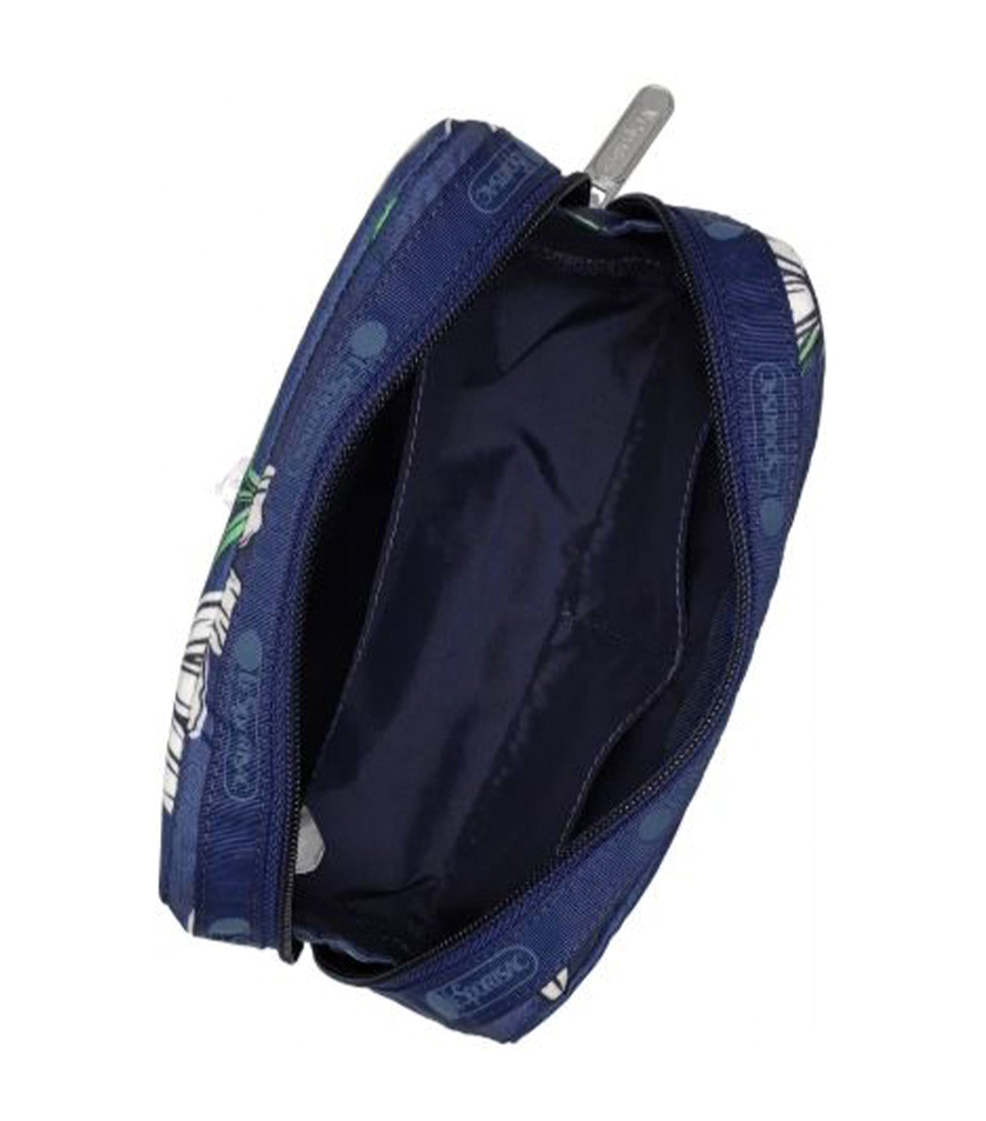 Rectangular Cosmetic Floral Blooms Navy