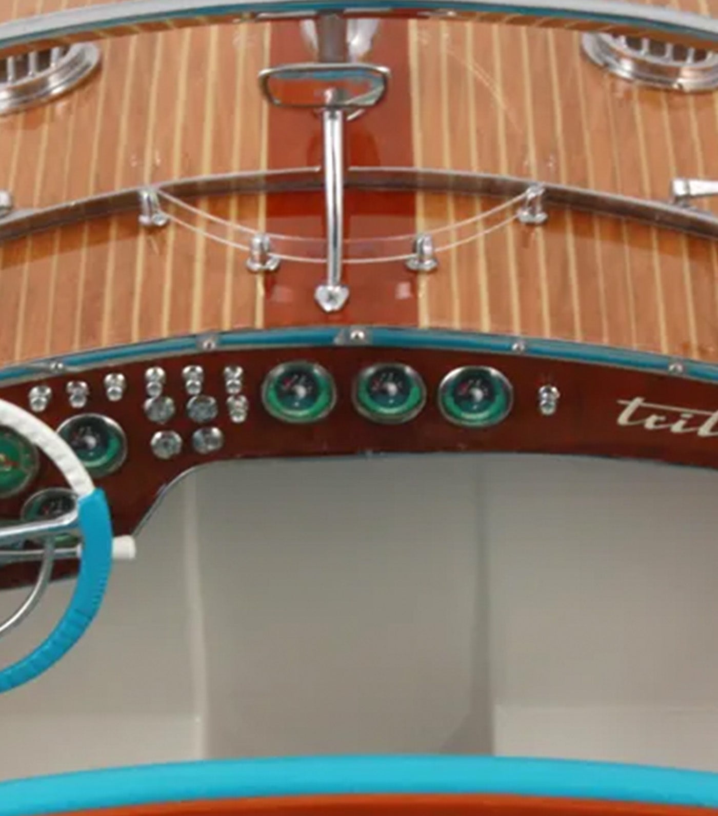 Riva Super Tritone 82cm Turquoise Blue/White